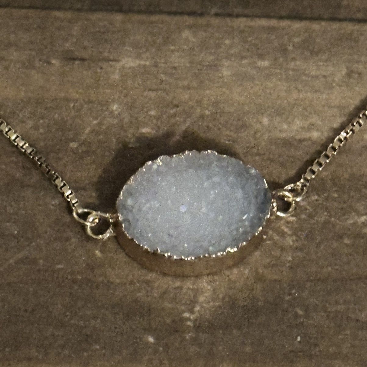 Other Gold tone druzy quartz slider bracelet Size ONE SIZE - 4 Thumbnail