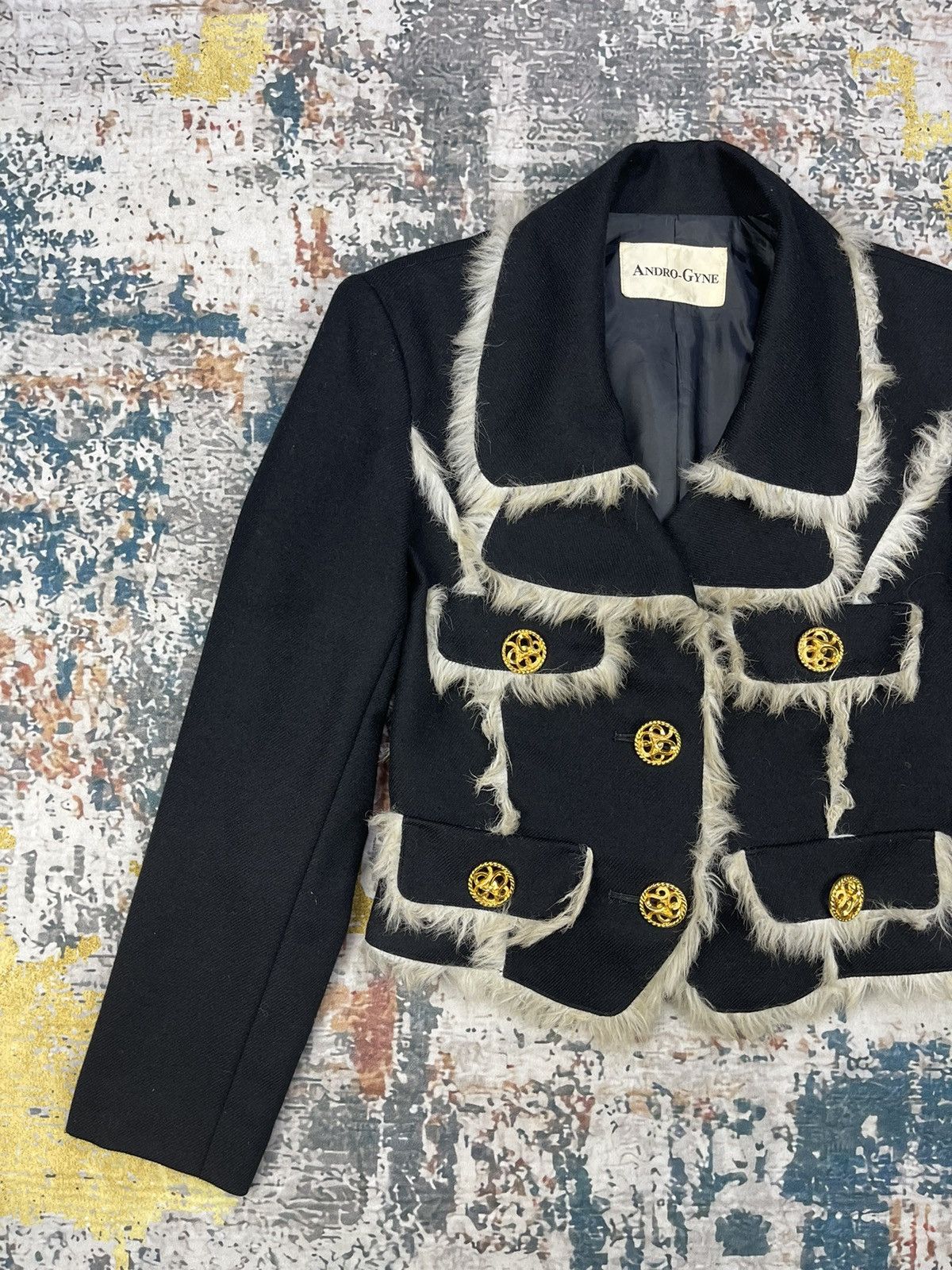 Japanese Brand Vintage Japanese Elegance Fur Line Blazer Size S / US 4 / IT 40 - 2 Thumbnail