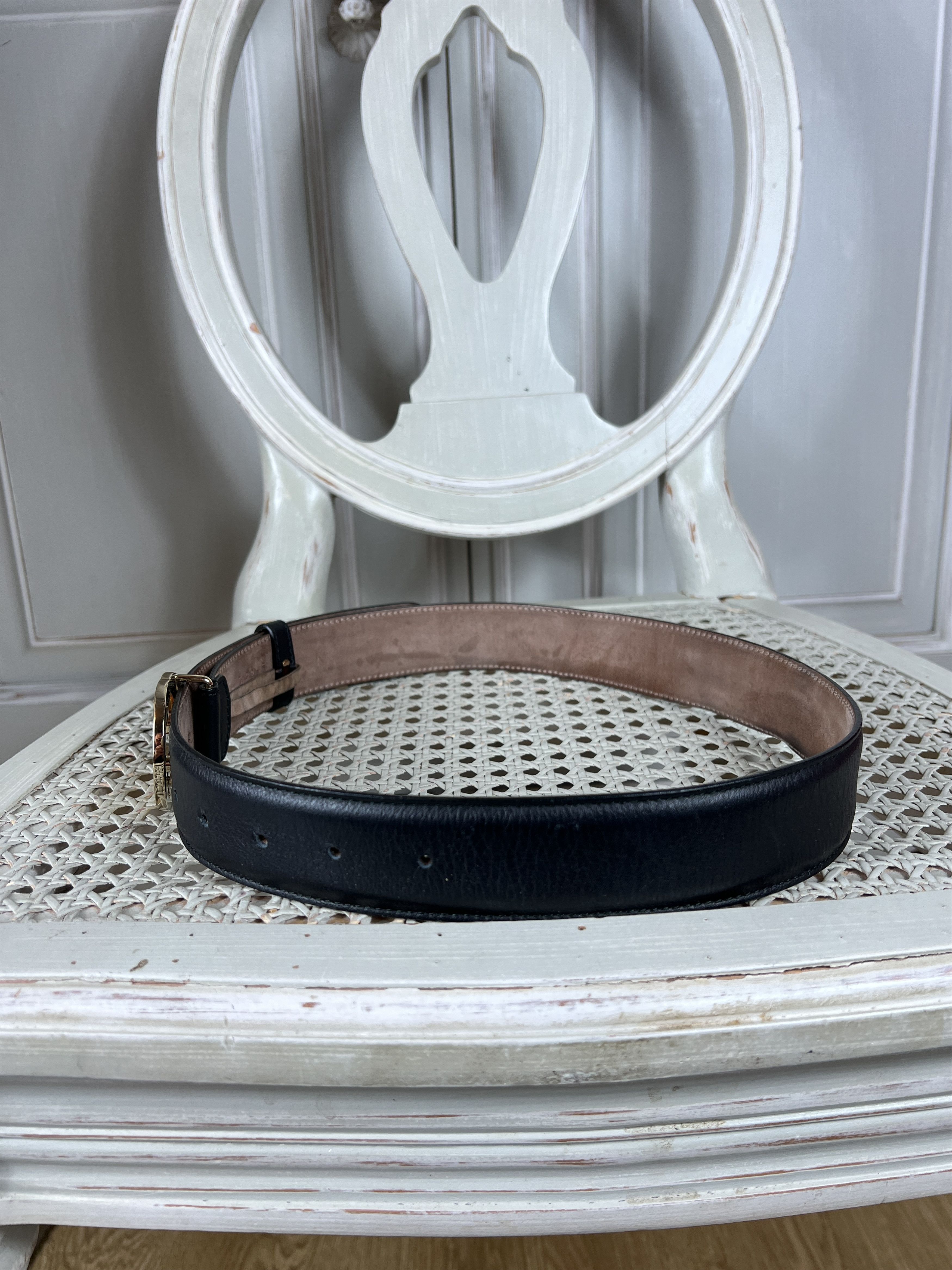 Gucci GUCCI GG LOGO LEATHER BELT Size ONE SIZE - 4 Thumbnail