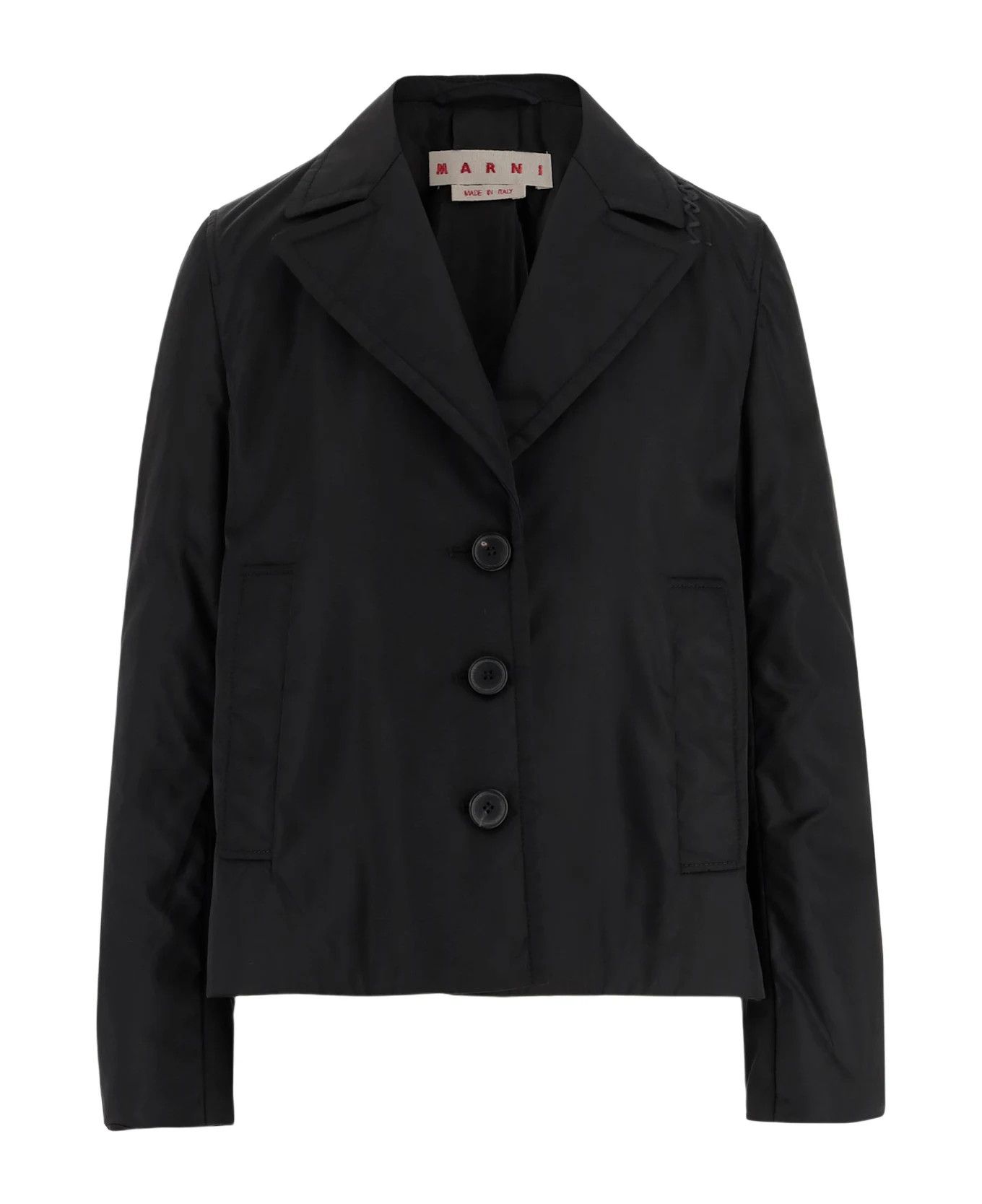 Marni o1y1025 Shell Jacket in Black Size XS / US 0-2 / IT 36-38 - 1 Thumbnail