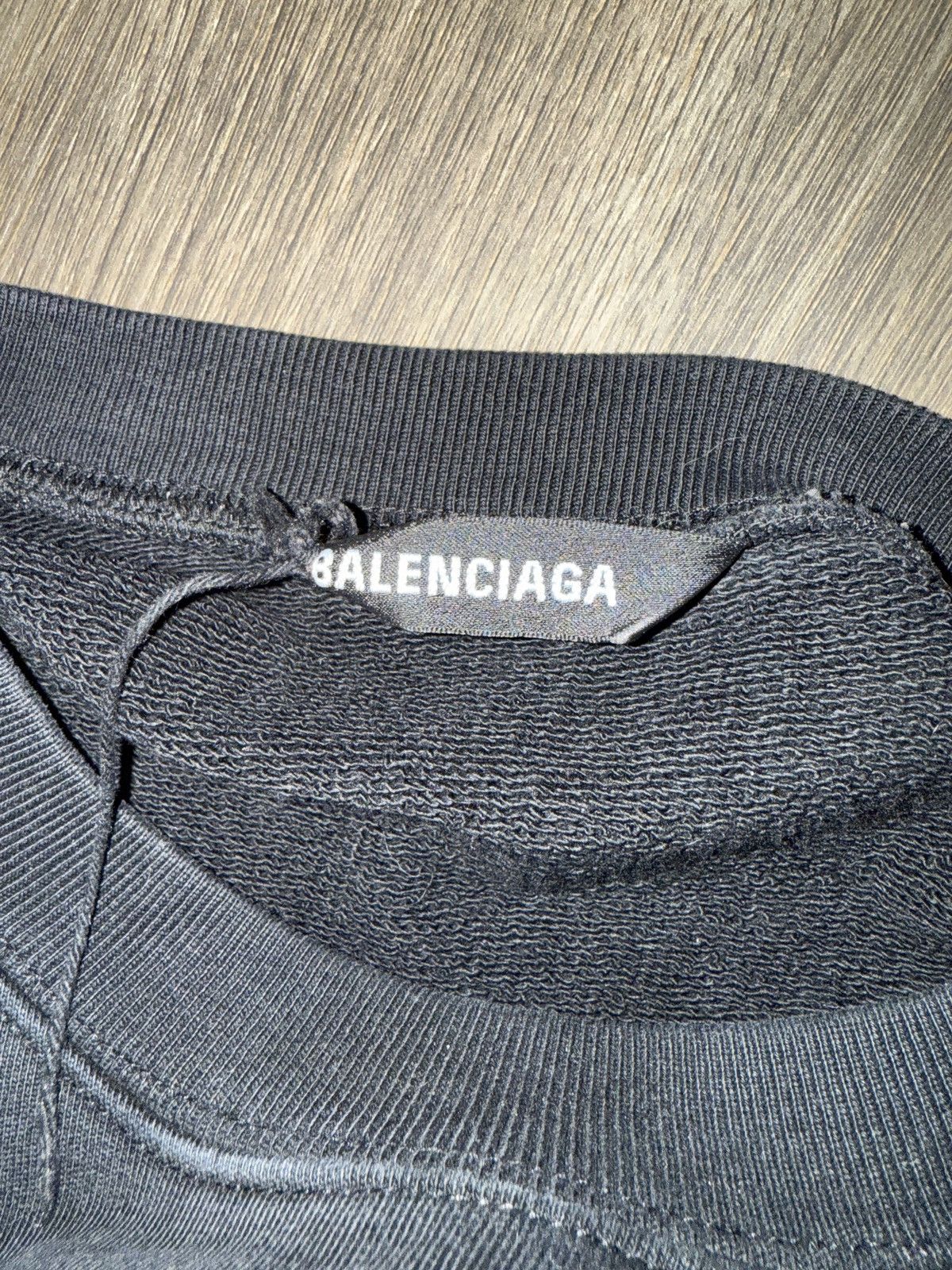 Balenciaga Balenciaga Mini Logo Crewneck Sweatshirt Black Size US M / EU 48-50 / 2 - 4 Thumbnail