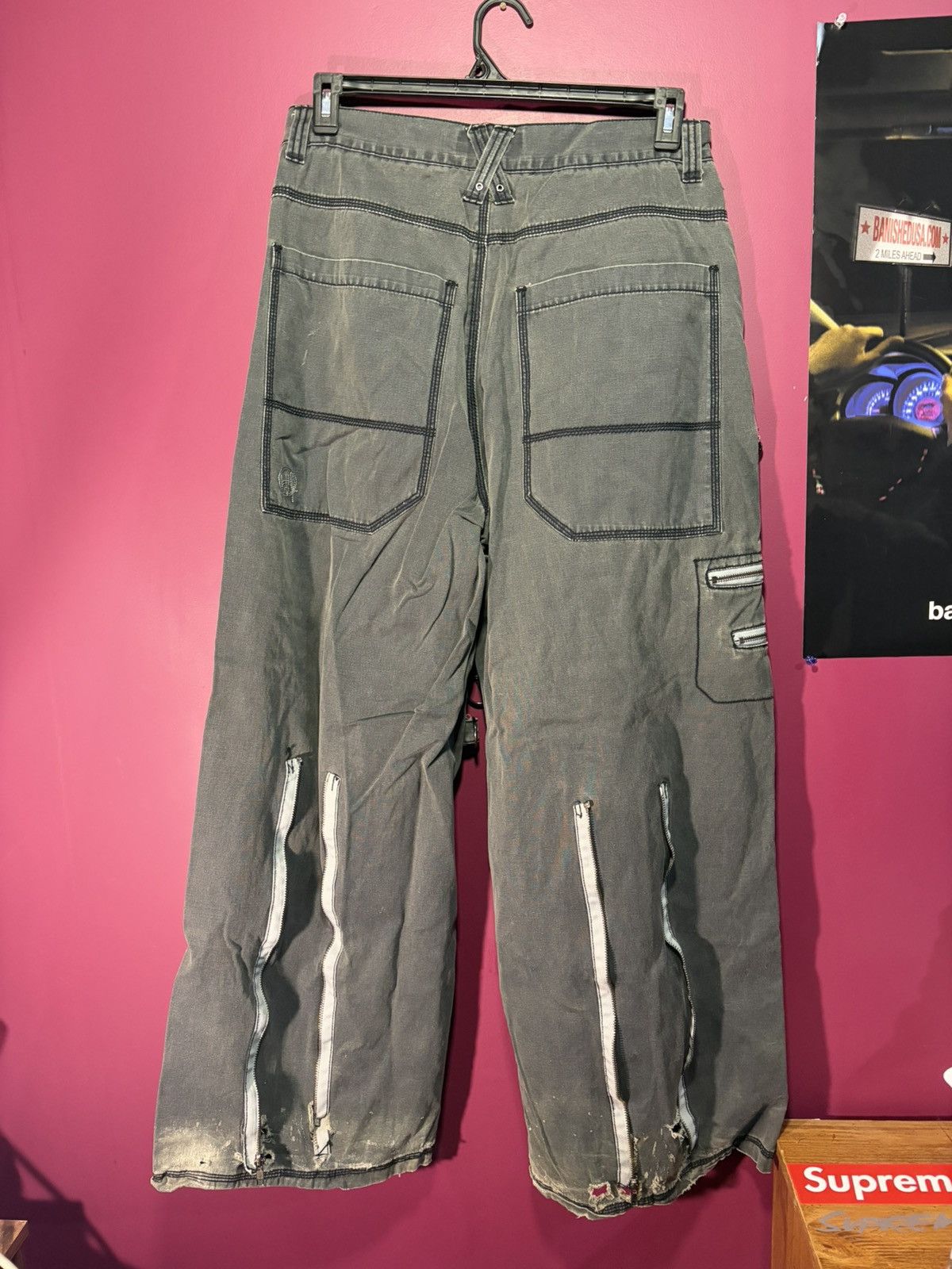 Tripp NYC CHOR zipper raver jeans Size US 34 / EU 50 - 6 Thumbnail