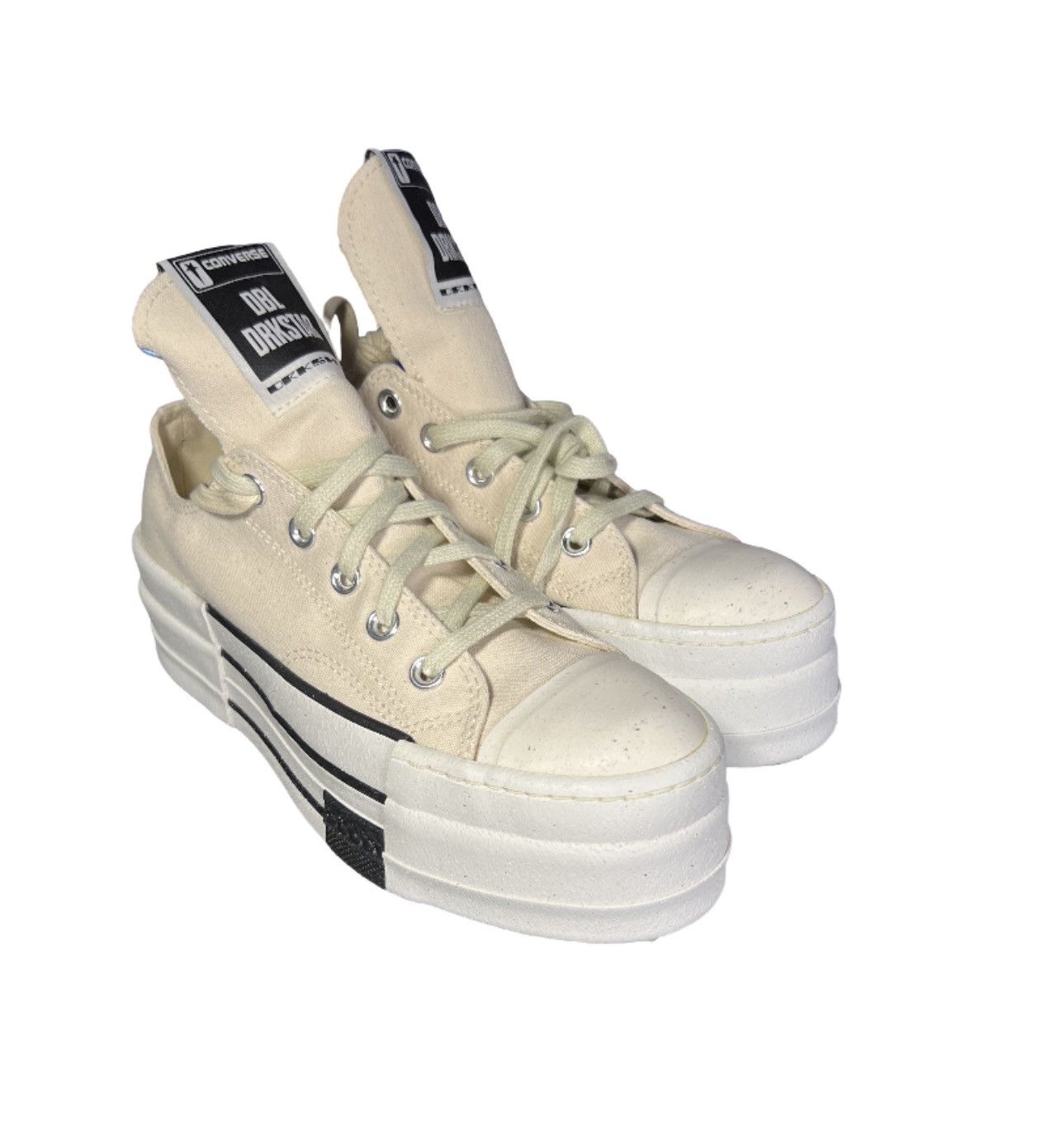 Rick Owens Rick Owens x Converse DRKSHDW DBL DRKSTAR Platform Trainers Size US 10 / EU 43 - 1 Thumbnail