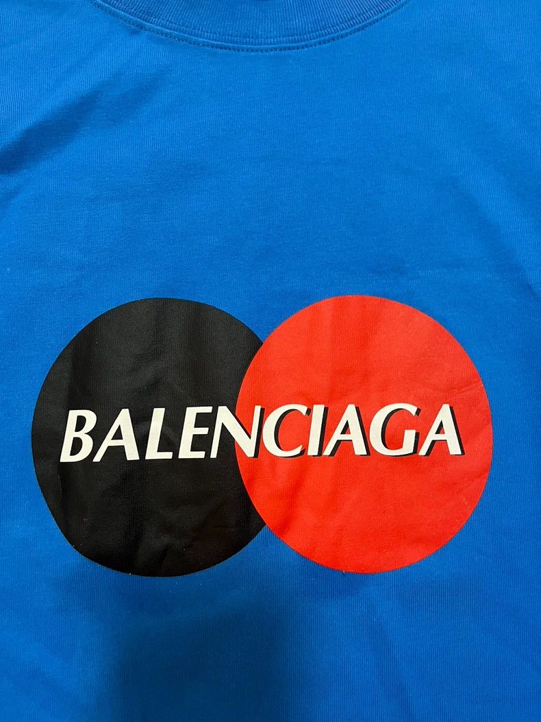 Balenciaga Balenciaga Blue MasterCard logo black and red double-ring Size US S / EU 44-46 / 1 - 3 Thumbnail