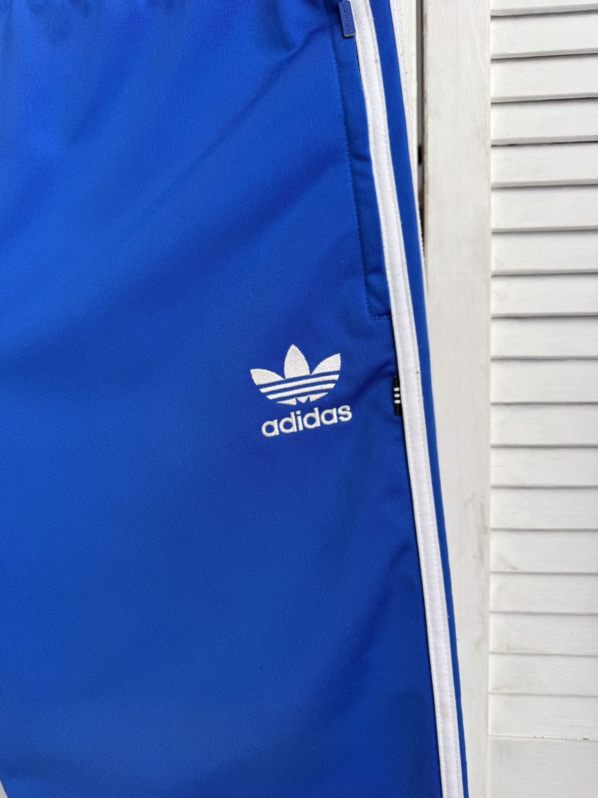 Adidas Vintage Adidas Originals Blue Trefoil Track Pants Size US 32 / EU 48 - 5 Thumbnail