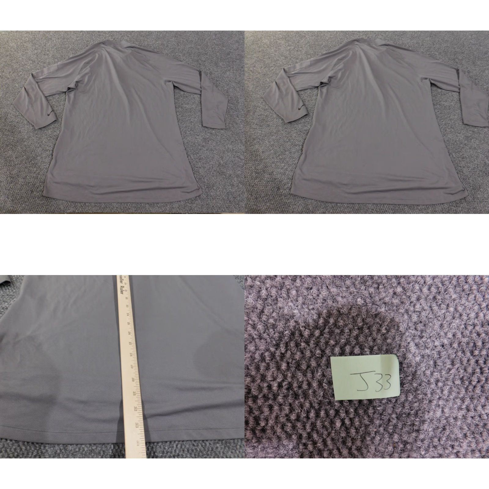 Nike Nike Sweatshirt Mens XL Gray Dri-Fit 1/4 Zip Stretch Performance Active Size US XL / EU 56 / 4 - 9 Thumbnail