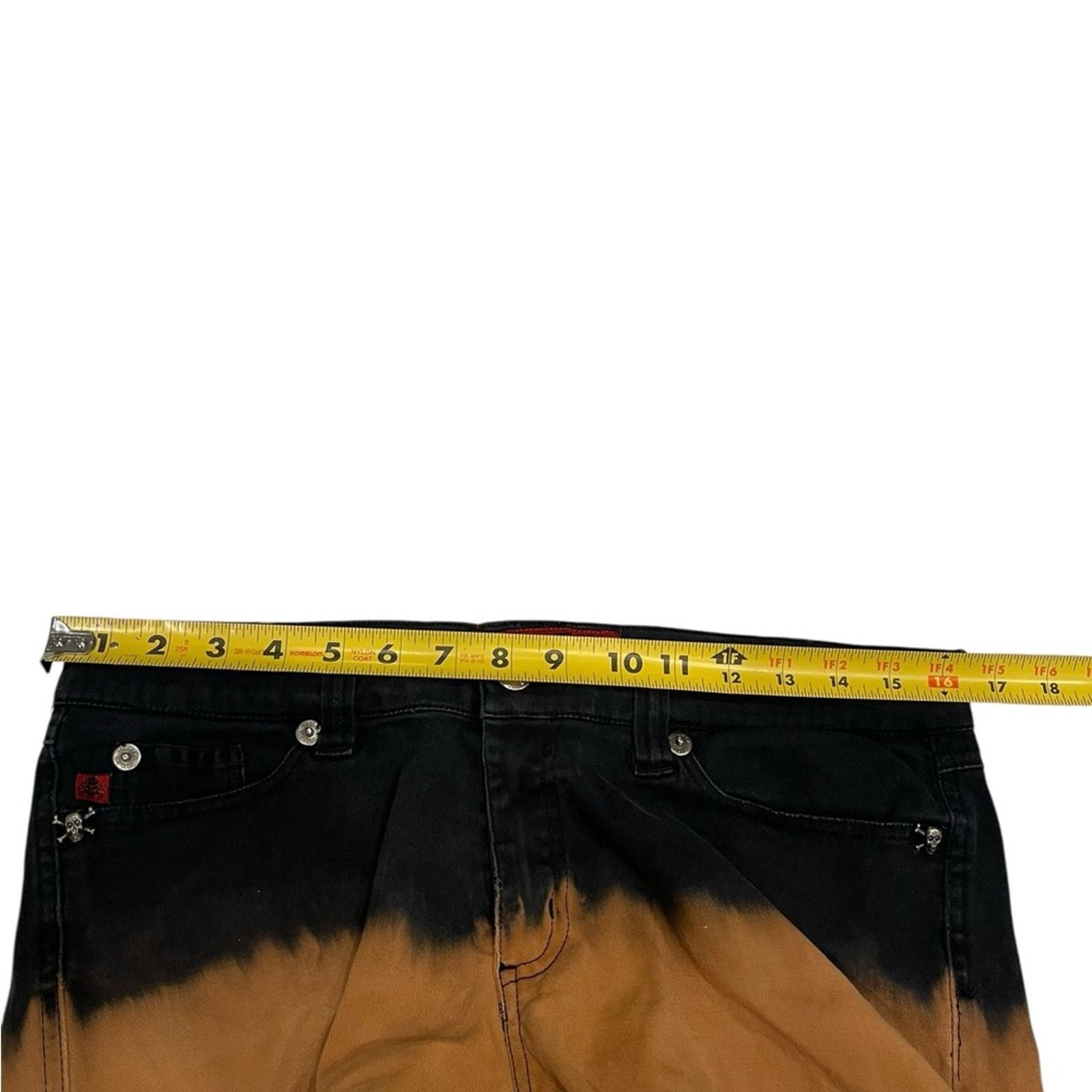 Tripp NYC Tripp nyc Women's Black and Tan Ombre Shorts Size:11 Size 32" / US 10 / IT 46 - 6 Thumbnail