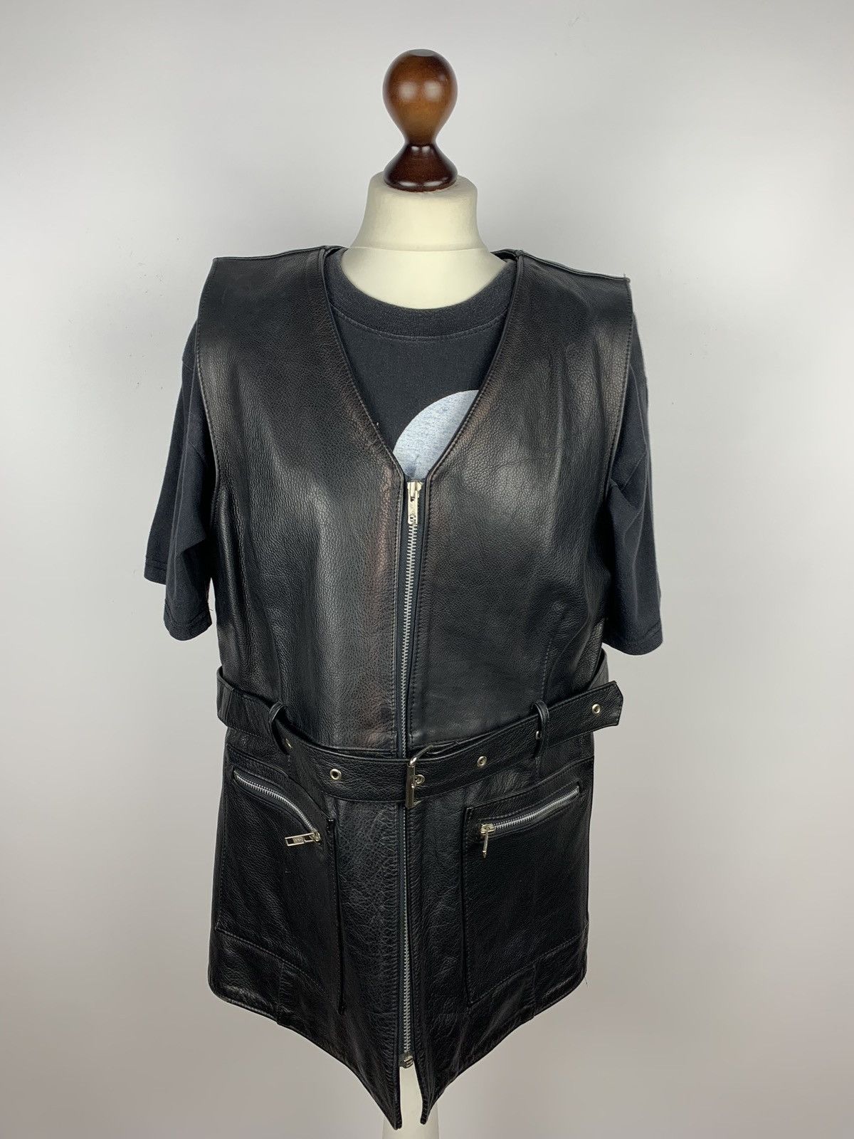 Cowboy Equipment Vintage Leather Cowboy Multi Zip Jacket Avant Garde Size 14 Size XL / US 12-14 / IT 48-50 - 18 Thumbnail