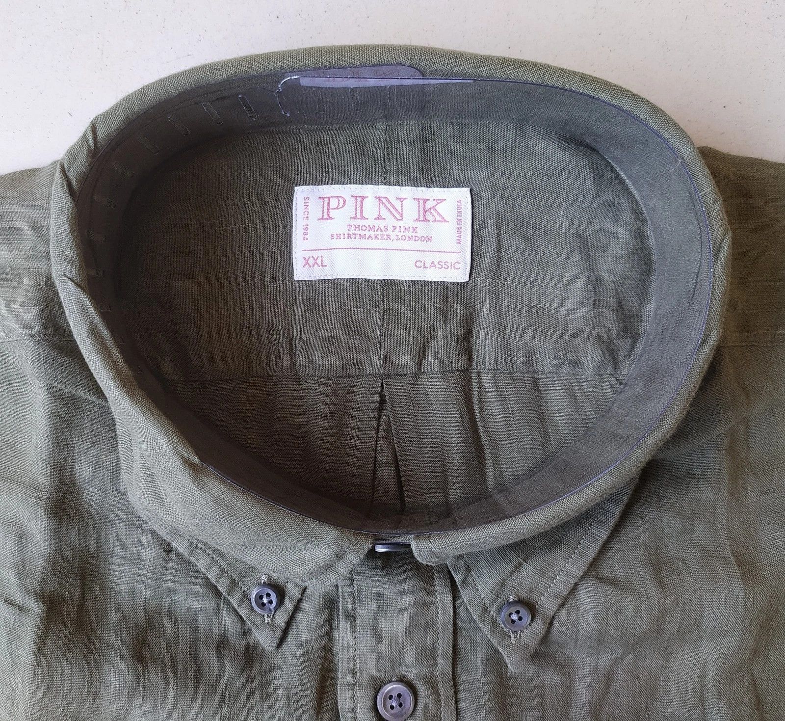 Thomas Pink Thomas Pink Formal Plain Shirt Free Worldwide Shipping T/144 Size US XXL / EU 58 / 5 - 6 Thumbnail