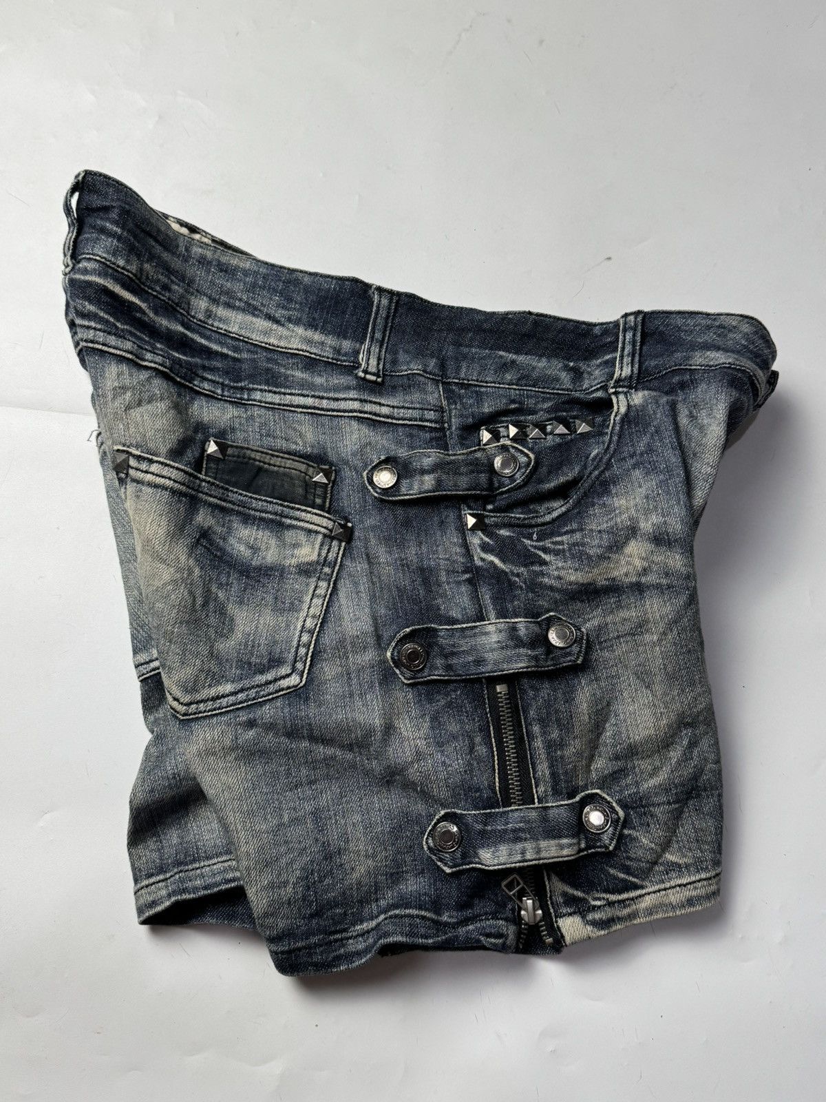 Japanese Brand Japanese Studded Denim Shorts Archived Style Size US 31 - 5 Thumbnail