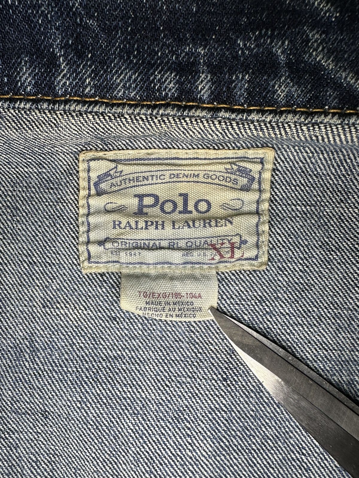 Polo Ralph Lauren Classic Vintage Polo Ralph Lauren Denim Trucker Jacket Size US XL / EU 56 / 4 - 8 Thumbnail