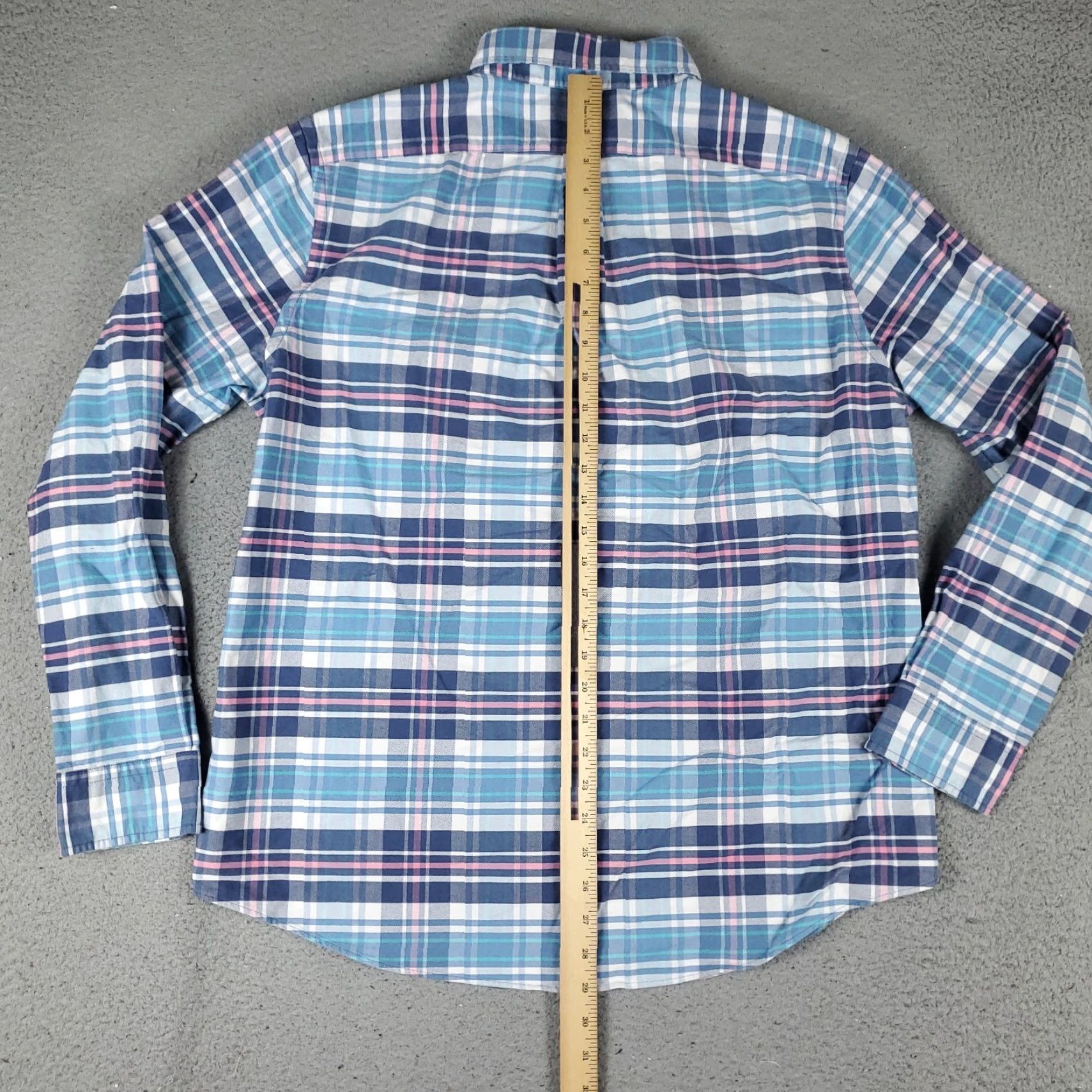 Vineyard Vines Vineyard Vines Shirt Mens Large Pink Plaid Slim Fit Long Sleeve Button-Up Size US L / EU 52-54 / 3 - 3 Thumbnail