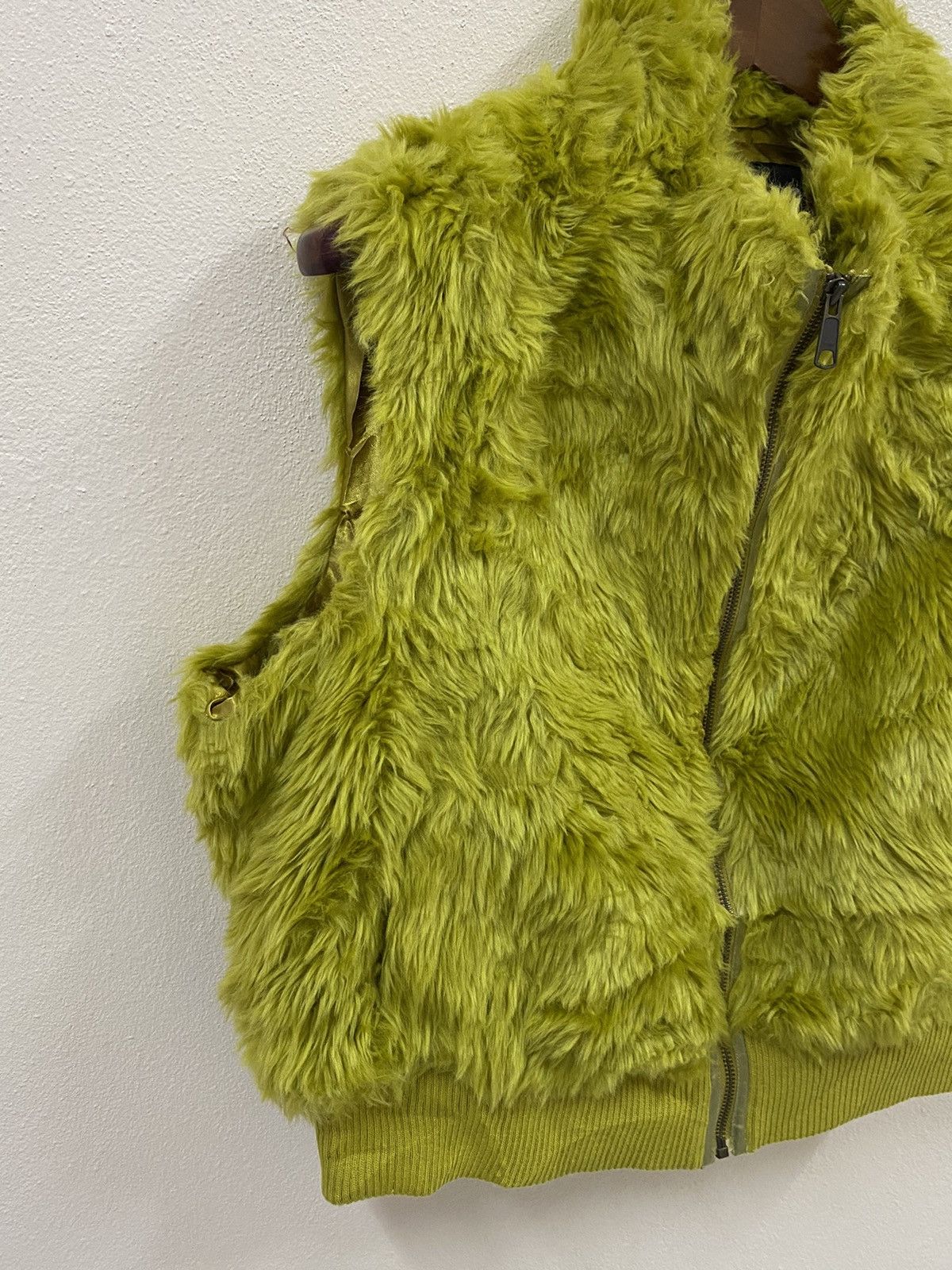 Japanese Brand × Vintage Vtg Diterrane Fur Vest Acrylic Mohair Size XL / US 12-14 / IT 48-50 - 4 Thumbnail