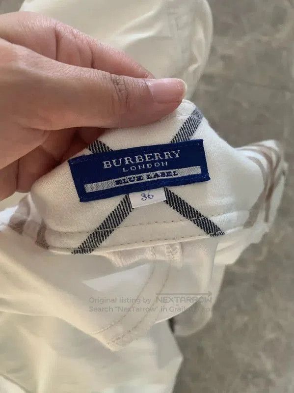 Burberry Burberry White Cotton Blend Shoulder Dress. Size S / US 4 / IT 40 - 9 Thumbnail