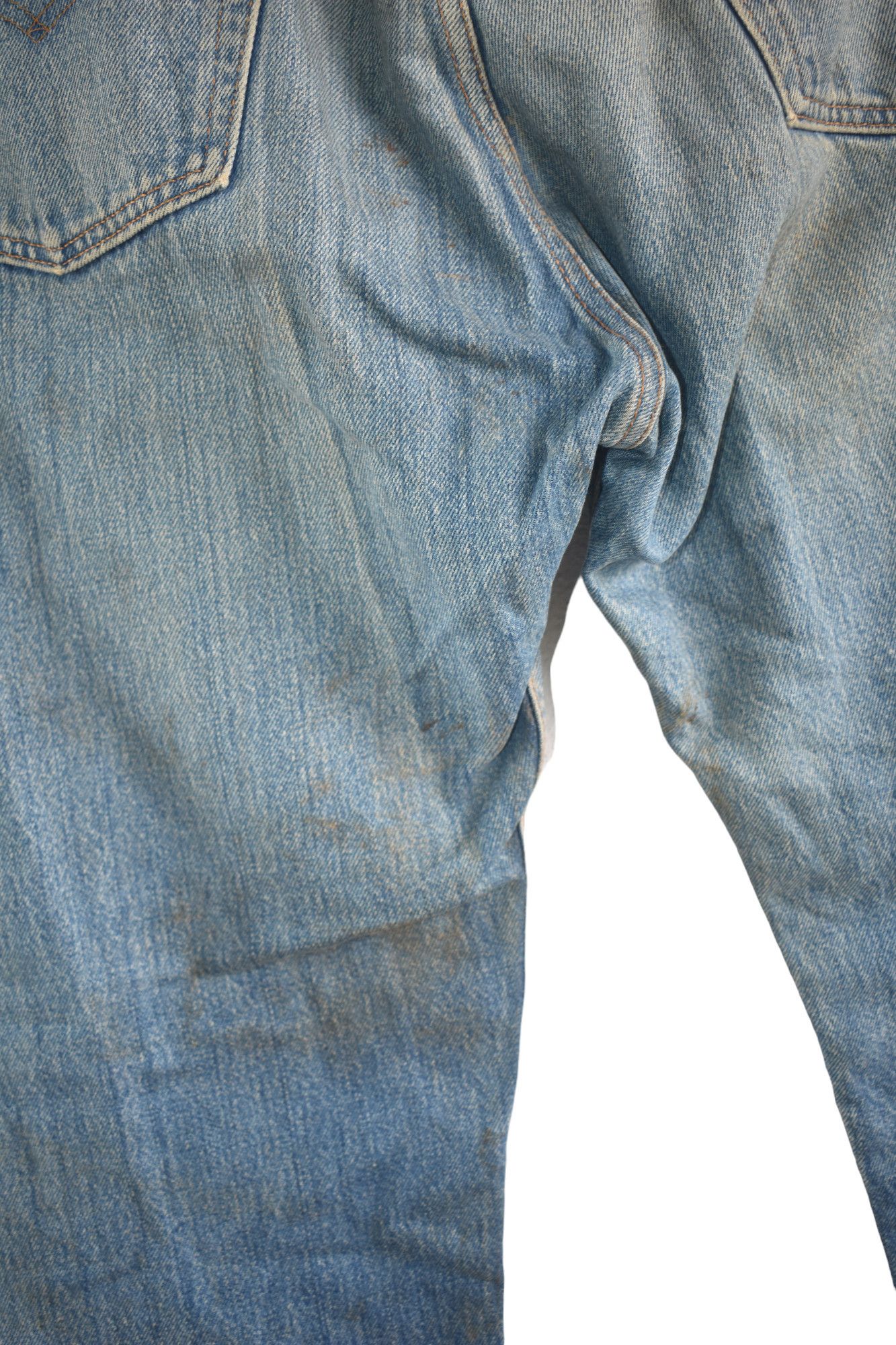 Jean × Levi's × Vintage SUPER RARE 🔥 80's Levis 501 Distress Jeans W38 Size US 38 / EU 54 - 6 Thumbnail