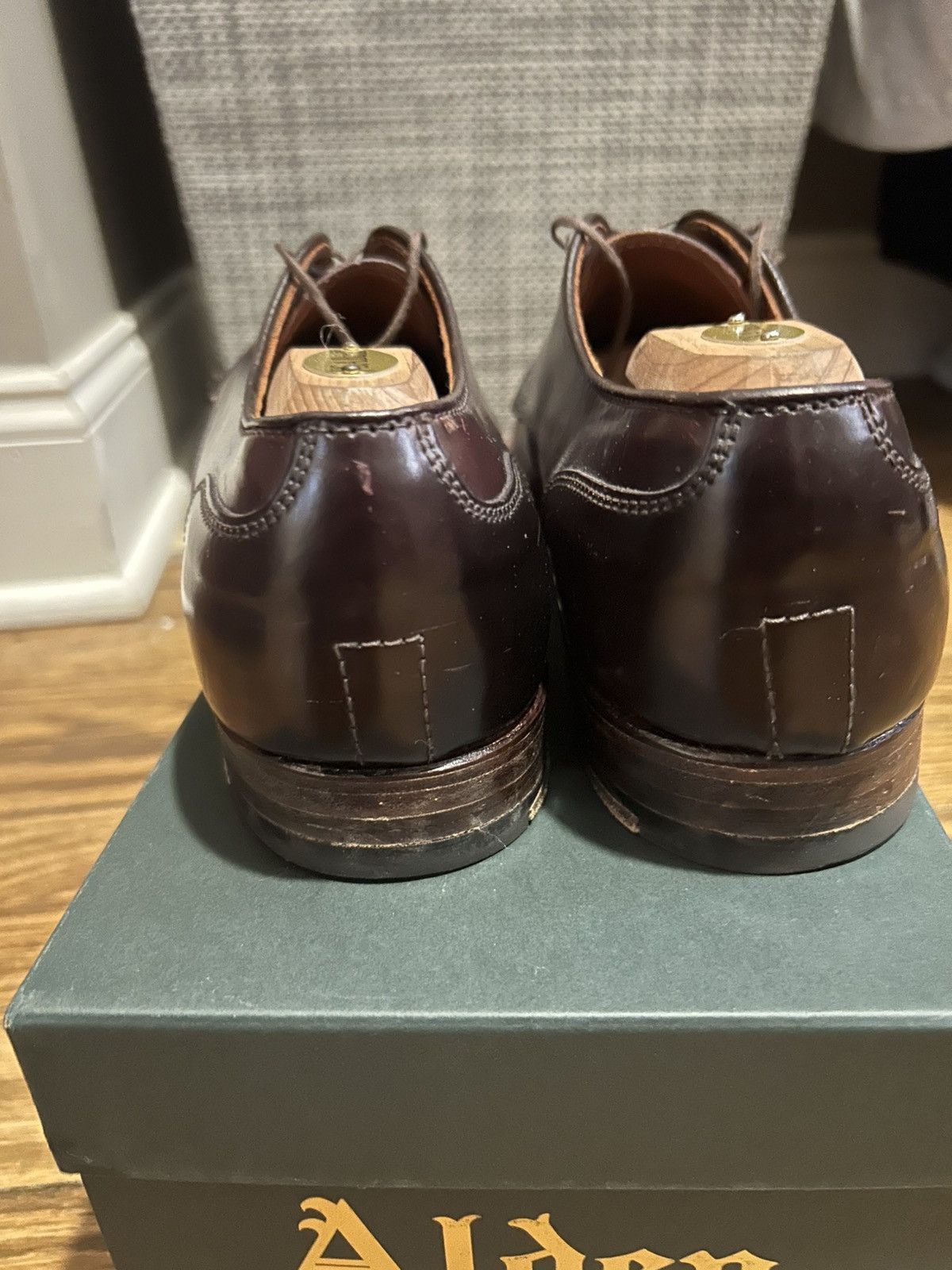 Alden Alden Norwegian Split Toe Blucher Color 8 Shell Cordovan Size US 8.5 / EU 41-42 - 3 Thumbnail