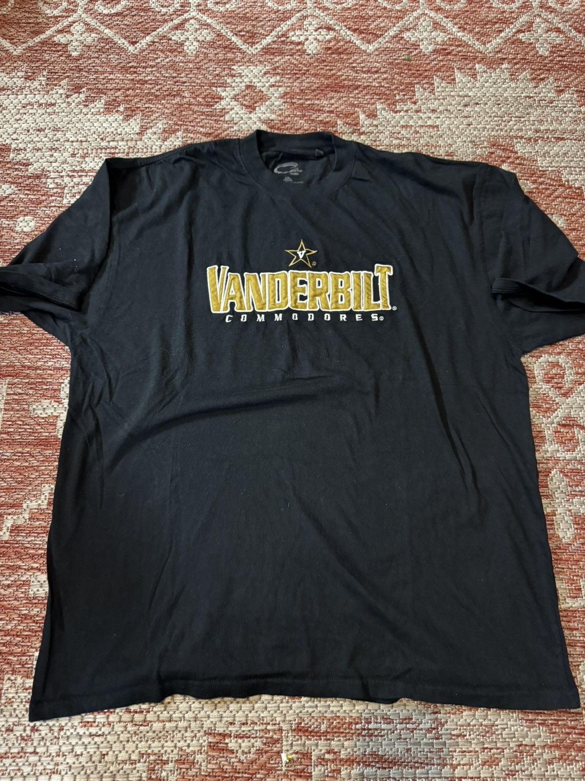 NCAA Vintage Vanderbilt Stitched Tee Black Retro Sz XXL Size US XXL / EU 58 / 5 - 1 Thumbnail