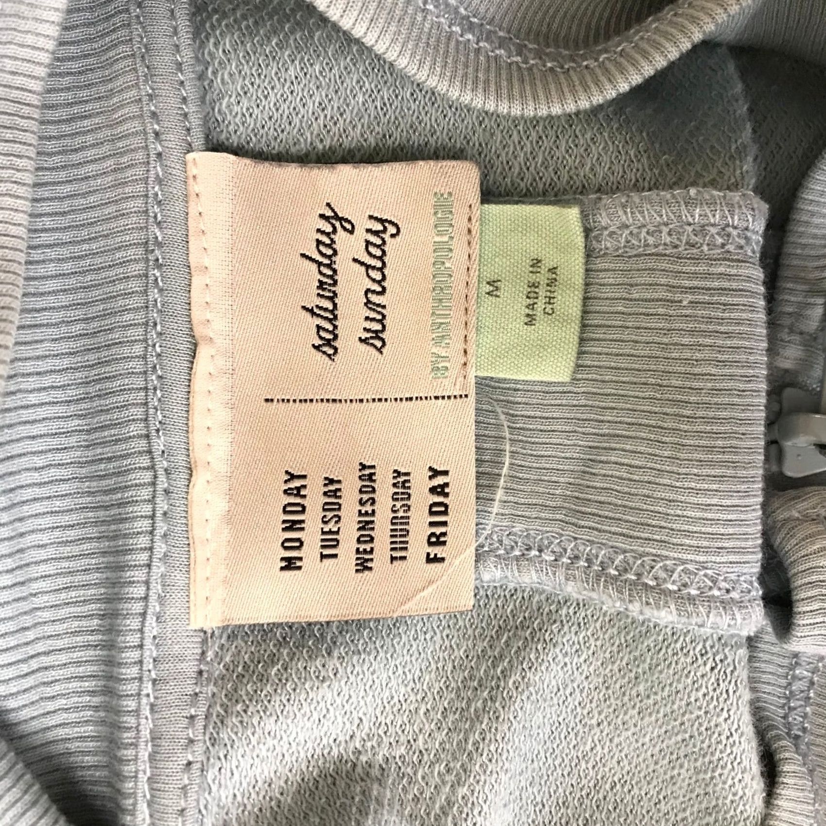 Anthropologie Saturday Sunday Anthropologie Hoodie Jacket Women Medium Blue Funnel Neck Zip Up Size M / US 6-8 / IT 42-44 - 7 Thumbnail
