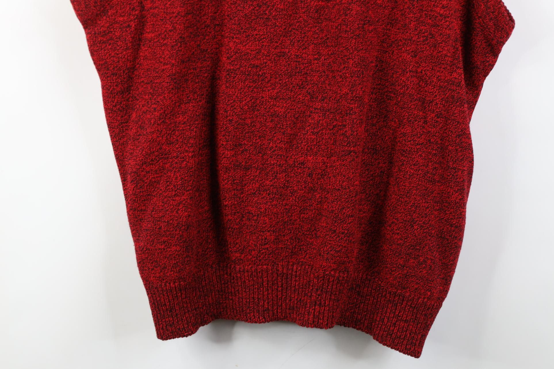 Vintage Vintage 90s Streetwear V-Neck Sweater Vest Heather Red USA Size US L / EU 52-54 / 3 - 8 Thumbnail