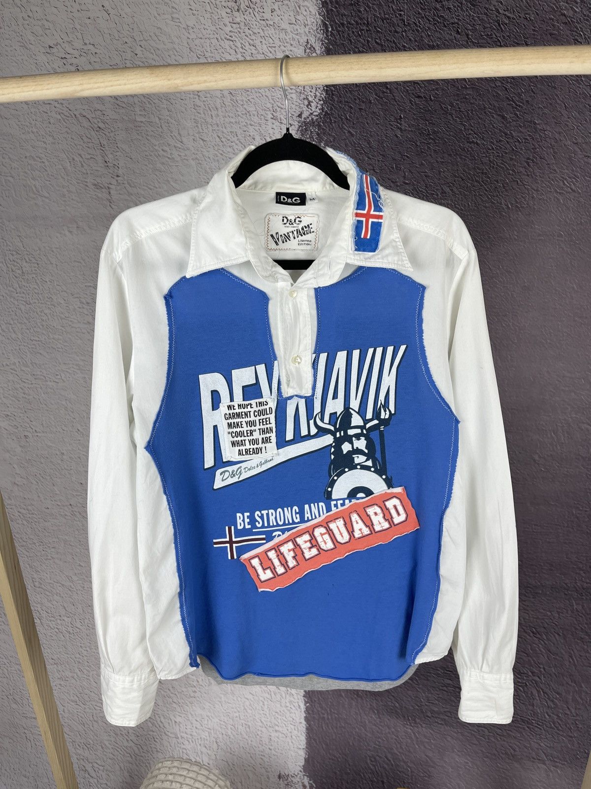 Dolce & Gabbana Very Rare Dolce & Gabbana Reykjavik Iceland Shirt Size US M / EU 48-50 / 2 - 2 Thumbnail