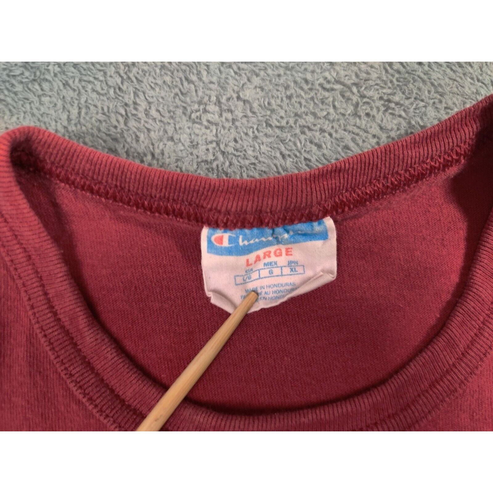 Champion Champion Shirt Adult Mens Large Dark Red Spell Out Logo Size US L / EU 52-54 / 3 - 5 Thumbnail
