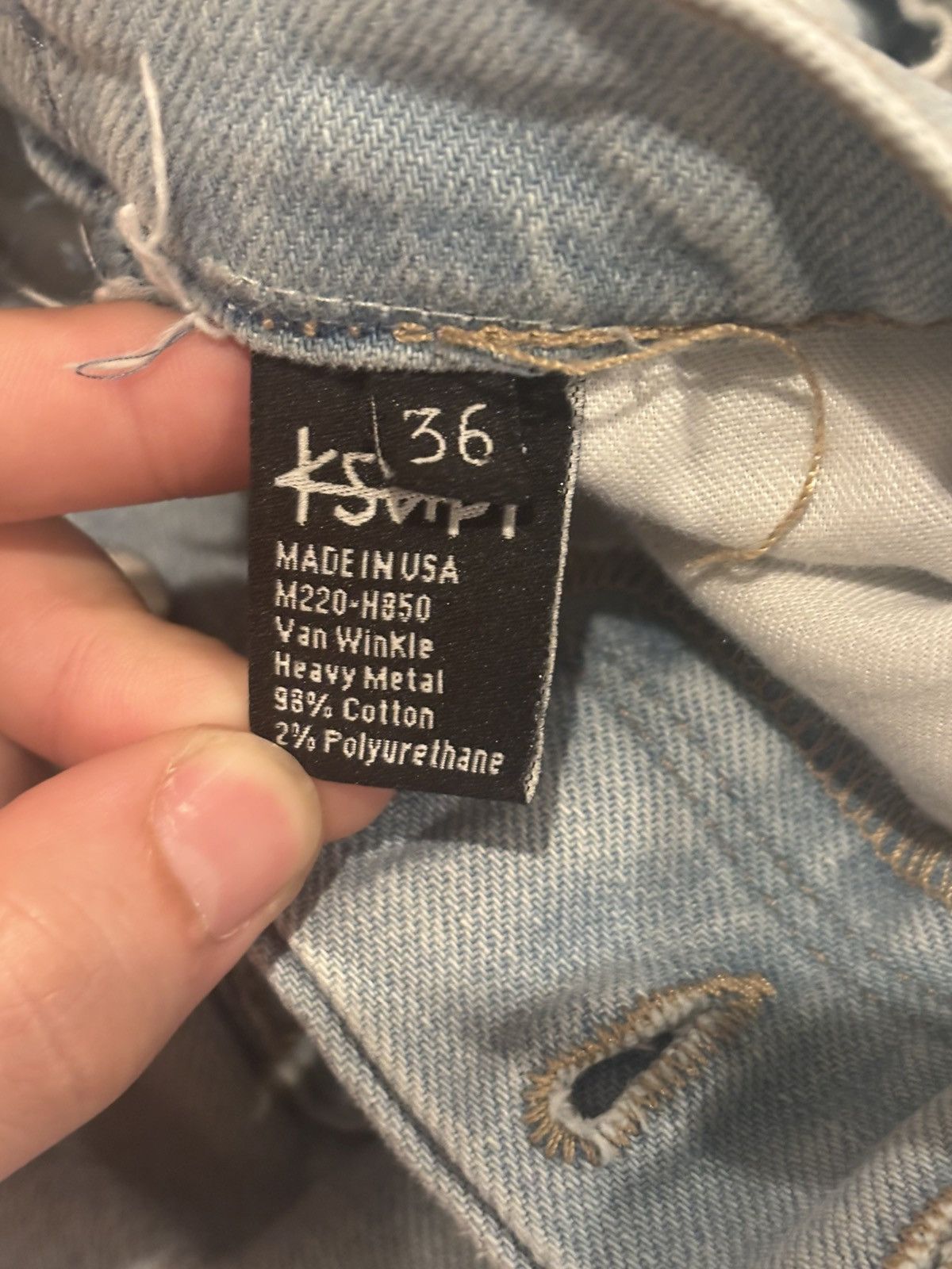 Ksubi Ksubi Heavy Metal Van Winkle Slim Straight Jeans 36 × 32 Size US 36 / EU 52 - 5 Thumbnail