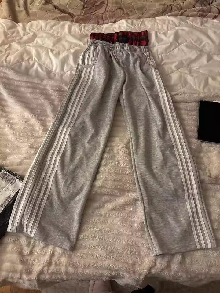 Japanese Brand Double-Waist Plaid Sweatpants Wide Leg Baggy - NEW Size US 32 / EU 48 - 2 Thumbnail