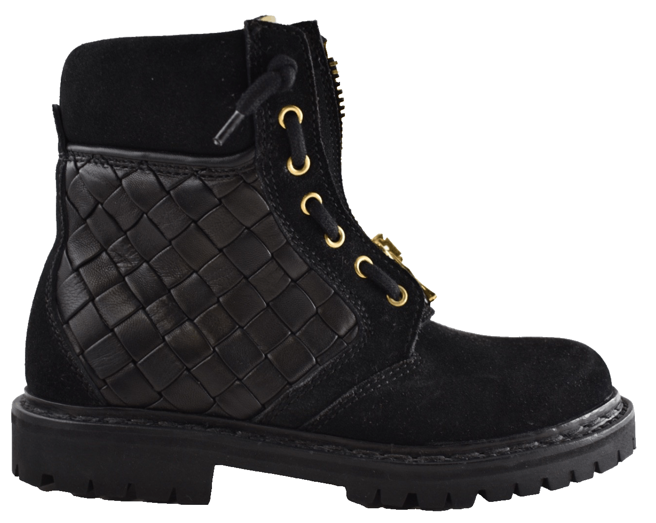 Balmain Taiga Ranger Leather Suede Zipper Biker Moto Combat Boots 36 Size US 6 / IT 36 - 1 Thumbnail