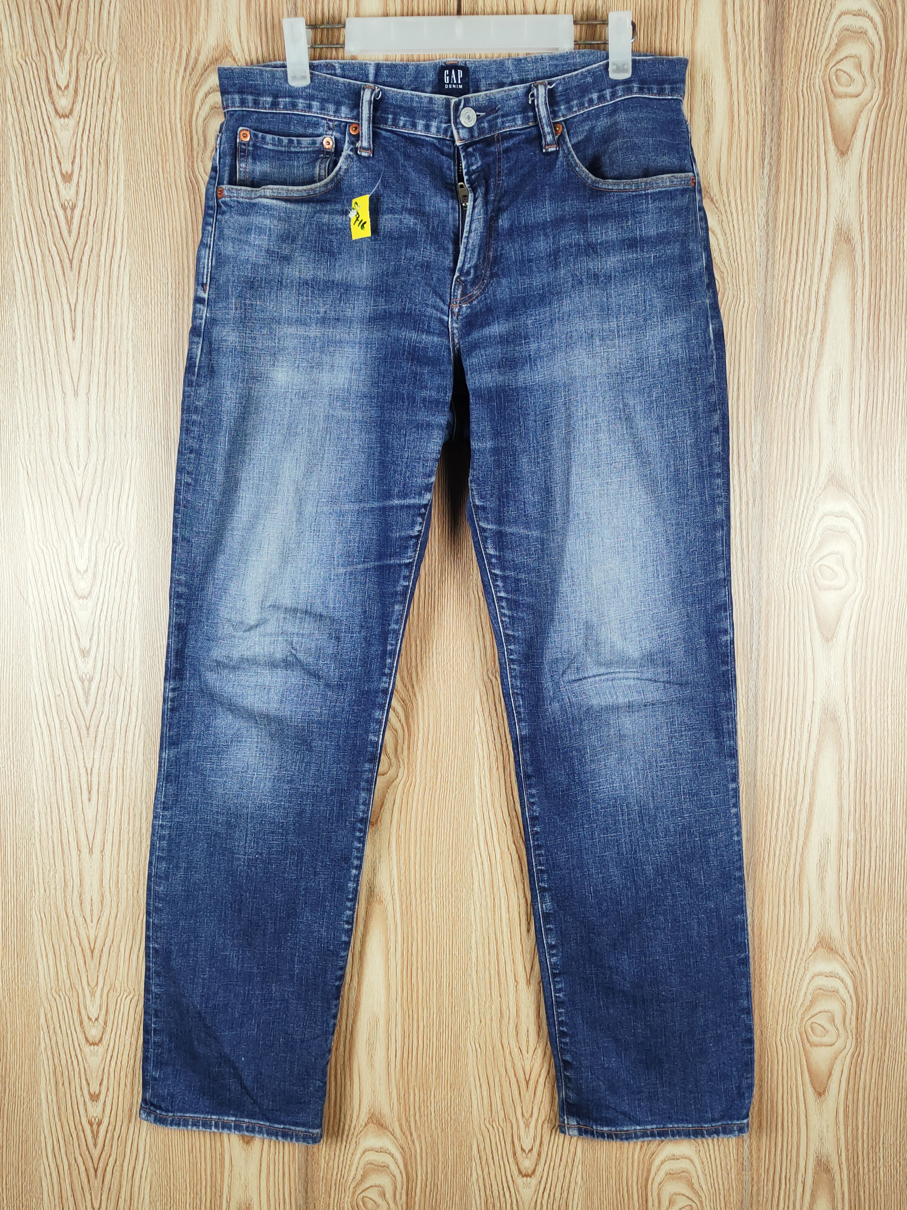 Gap Gap Blue Faded Distressed Ripped Jeans #S2716 Size US 32 / EU 48 - 1 Thumbnail