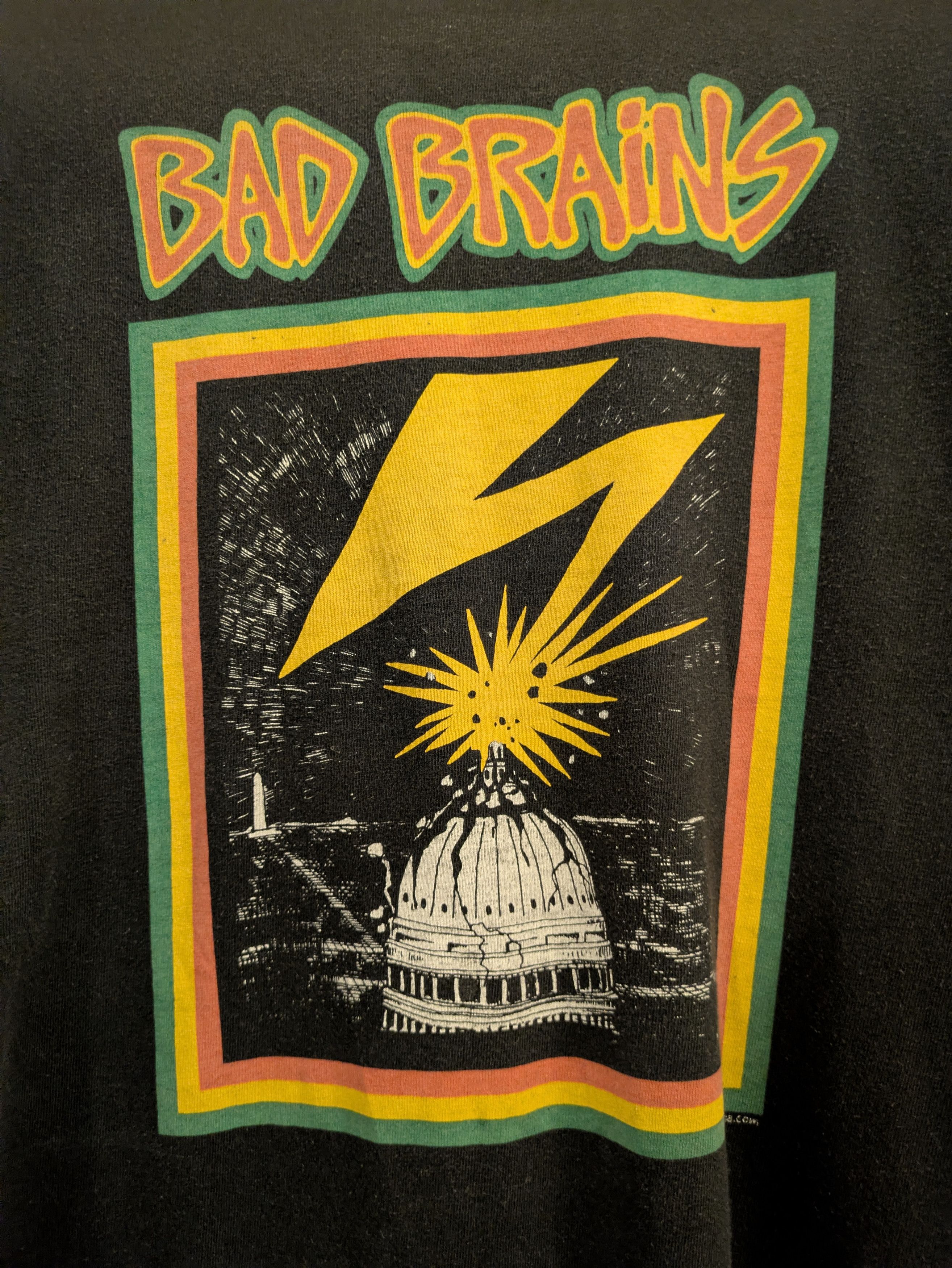 Vintage Bad Brains Vintage Band T-Shirt Faded Black Size M Size US M / EU 48-50 / 2 - 2 Thumbnail