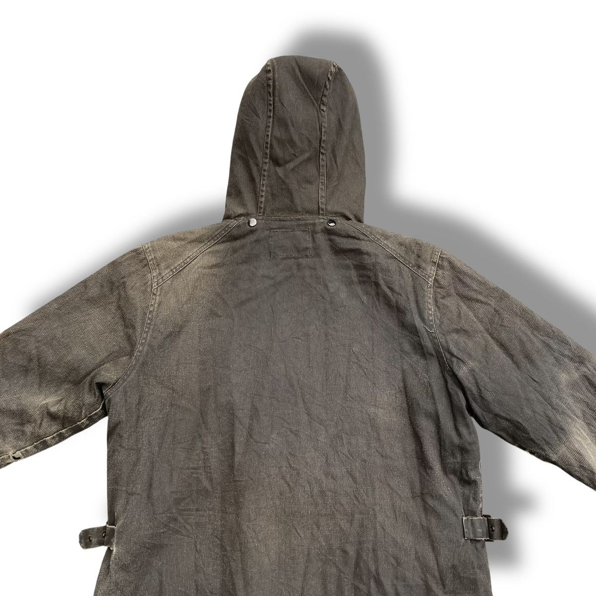Le Grande Bleu (L.G.B.) 🇯🇵 ALL THE WAY WASHED DENIM DISTRESSED DESTROYED PARKA JACKET Size US M / EU 48-50 / 2 - 12 Thumbnail