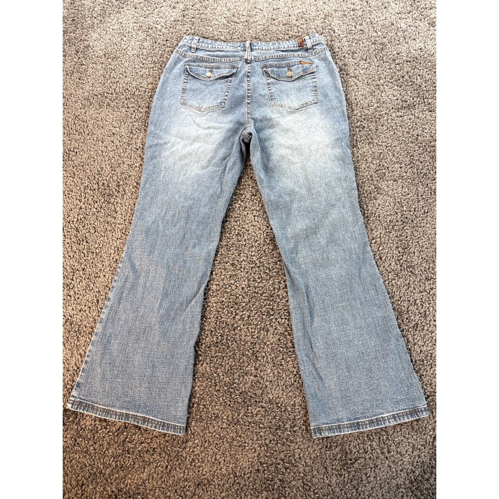 Vintage VINTAGE Zana Di Jeans Bootcut Womens 18 Regular 38x32 Light Wash Blue Denim Pockets 90s y2K Mens Womens Girls Size 40" / US 18 - 7 Thumbnail