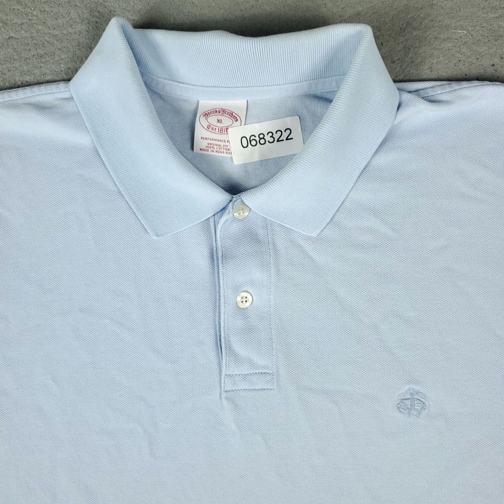 Brooks Brothers Brooks Brothers Polo Shirt Mens XL Light Blue Casual Short Sleeve Size US XL / EU 56 / 4 - 2 Thumbnail