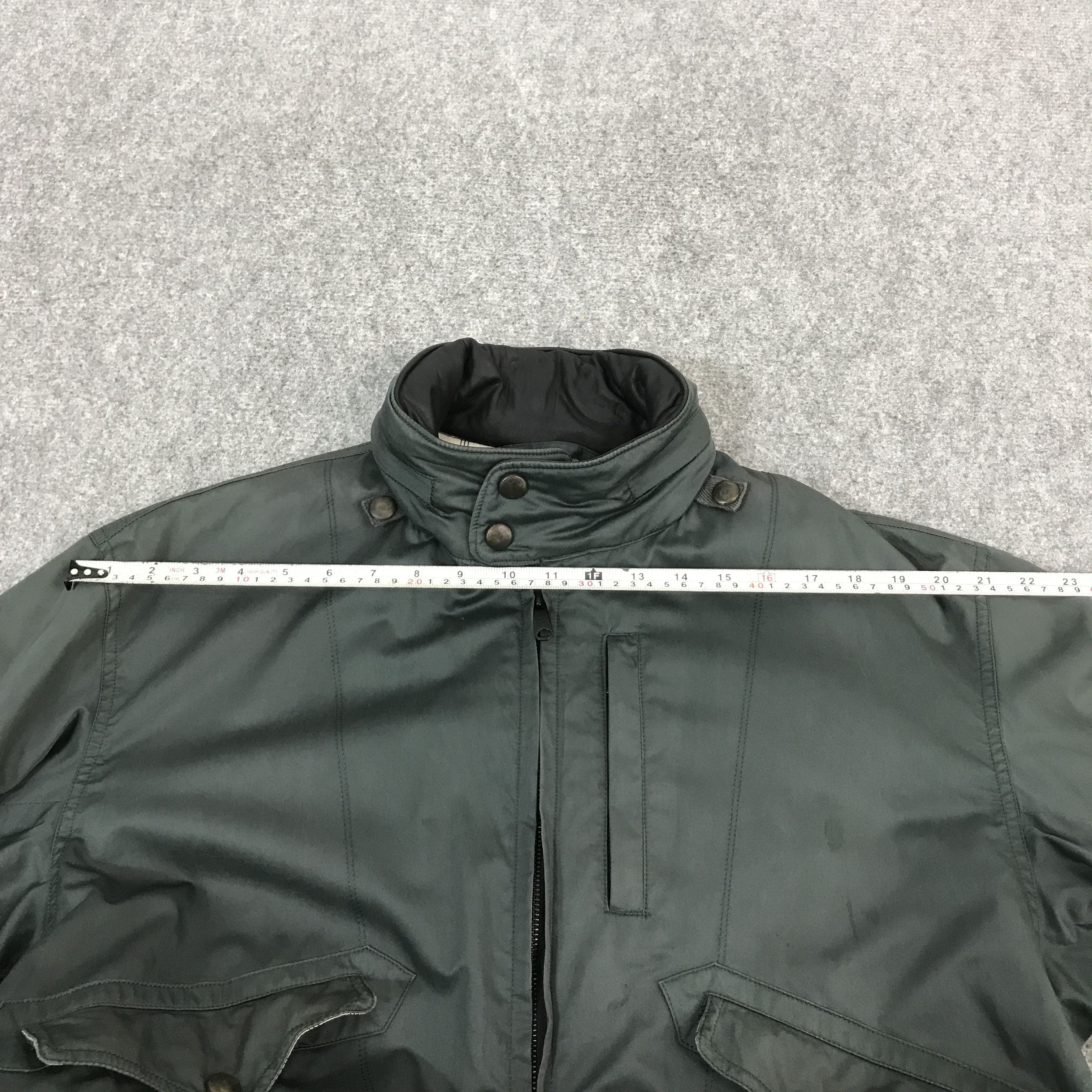 Bill Blass Bill Blass Bomber Green jacket Leather collar Size US L / EU 52-54 / 3 - 8 Thumbnail