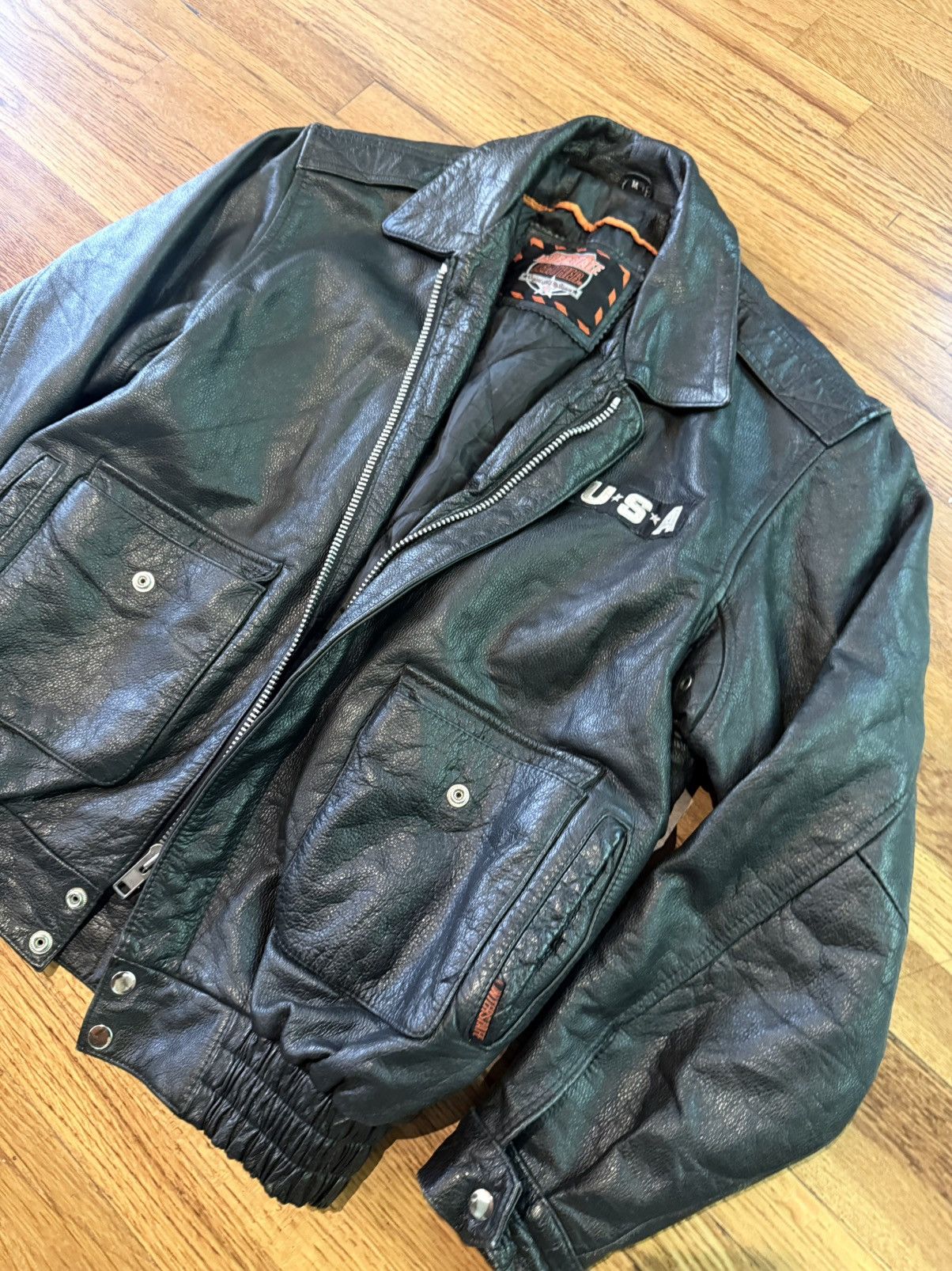 Vintage VINTAGE motorcycle USA jacket bomber Size US M / EU 48-50 / 2 - 6 Thumbnail