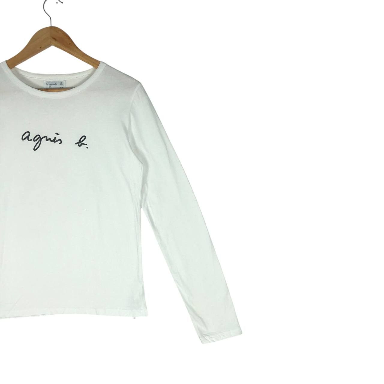 Designer × agnes b. Agnes B. Long Sleeve T-Shirt Size XS / US 0-2 / IT 36-38 - 4 Thumbnail