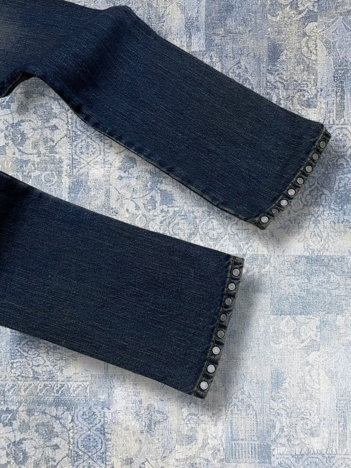 Japanese Brand Vintage 90s Japan Designer Cook Jeans Scab Distressed Denim Size US 26 / EU 42 - 13 Thumbnail