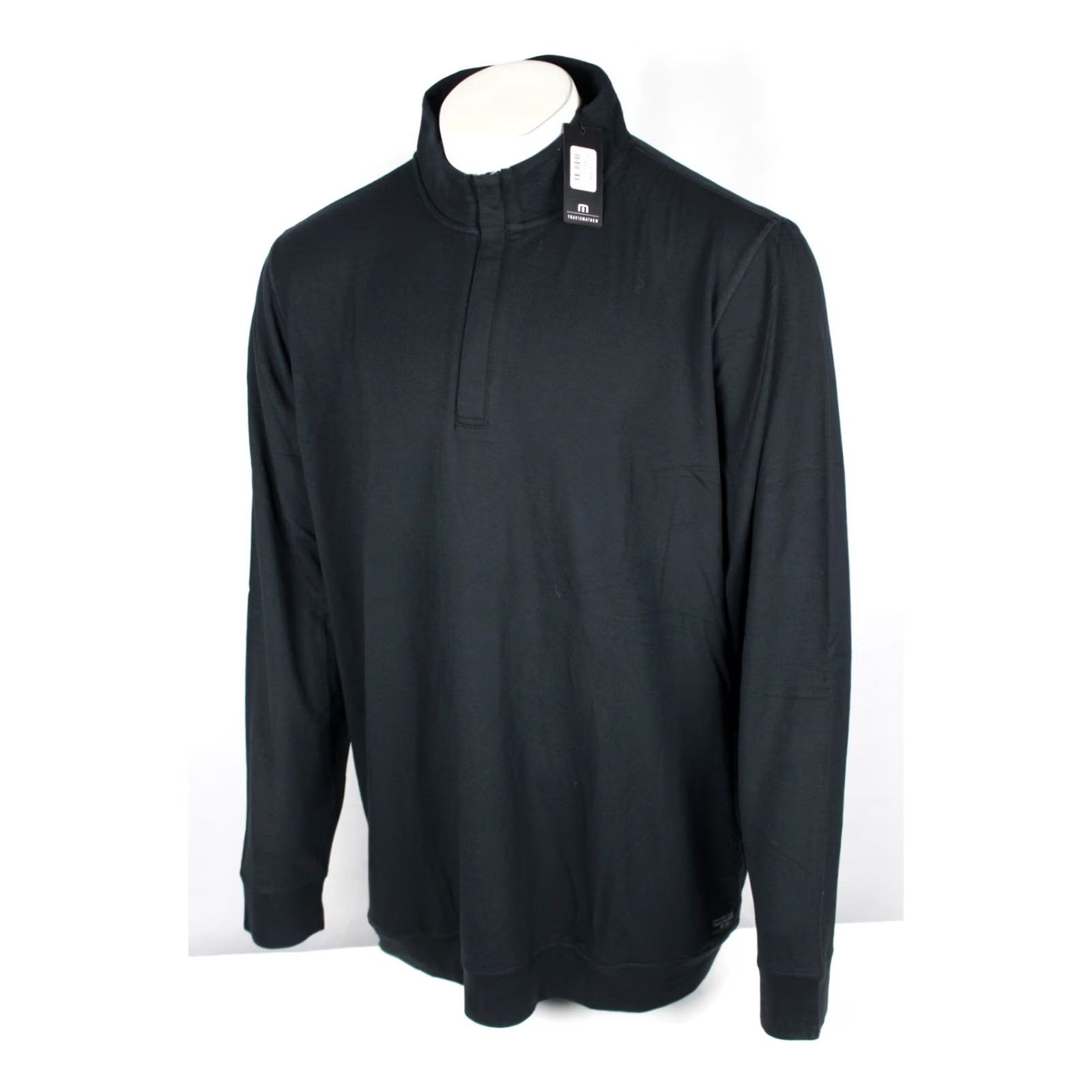 TravisMathew VINTAGE? No — Travis Mathew Newport 1/4 Zip Fleece Long Sleeve Pockets 3XL Black Long Sleeve Size US XXL / EU 58 / 5 - 5 Thumbnail