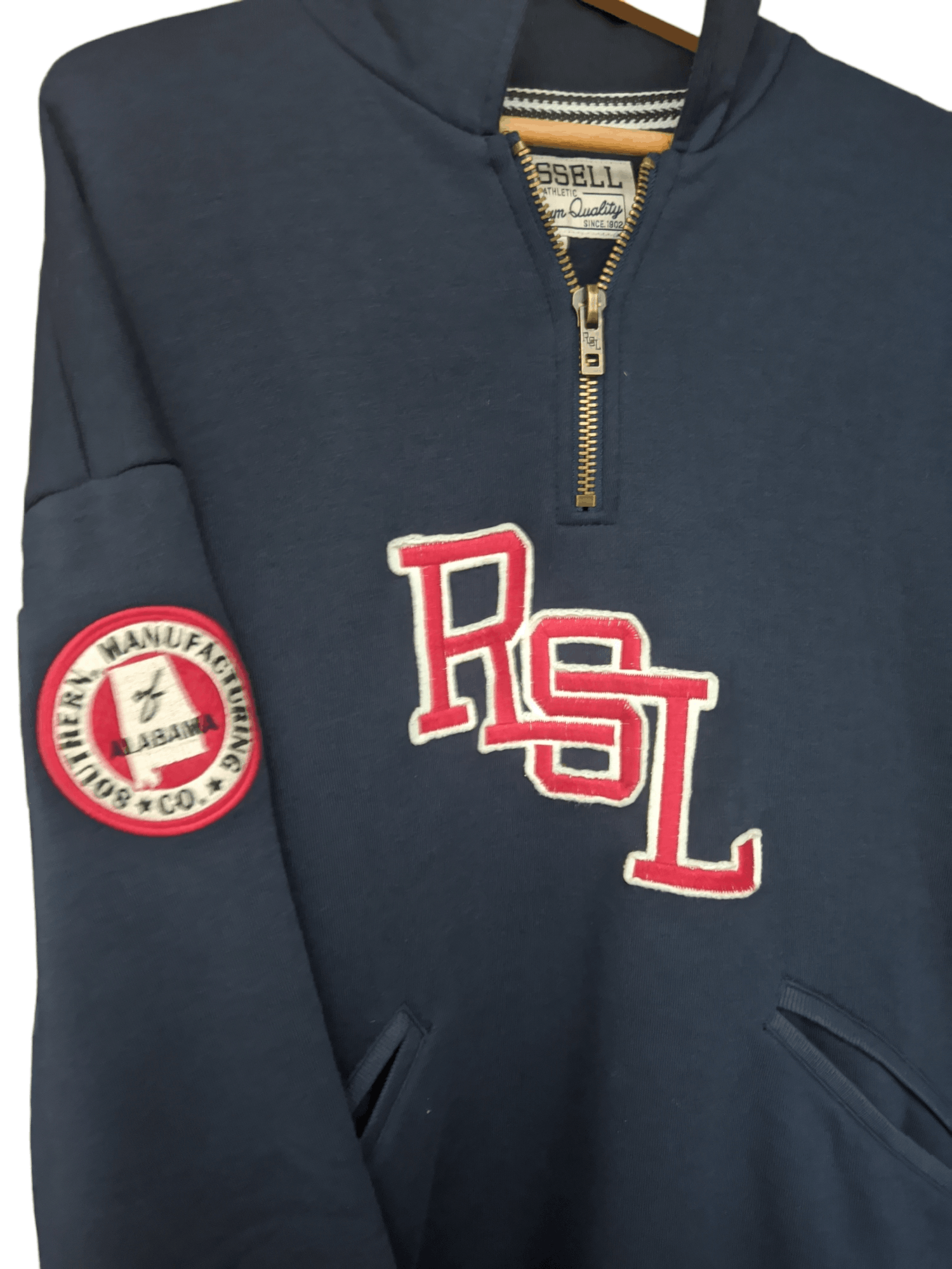 Russell Athletic Russel Athletic Alabama half-zip sweatshirt Size US L / EU 52-54 / 3 - 3 Thumbnail