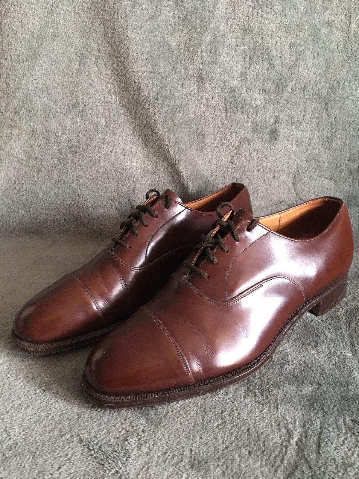 Church's Men's Shoes Balmoral Brown Leather Formal Oxford 8F