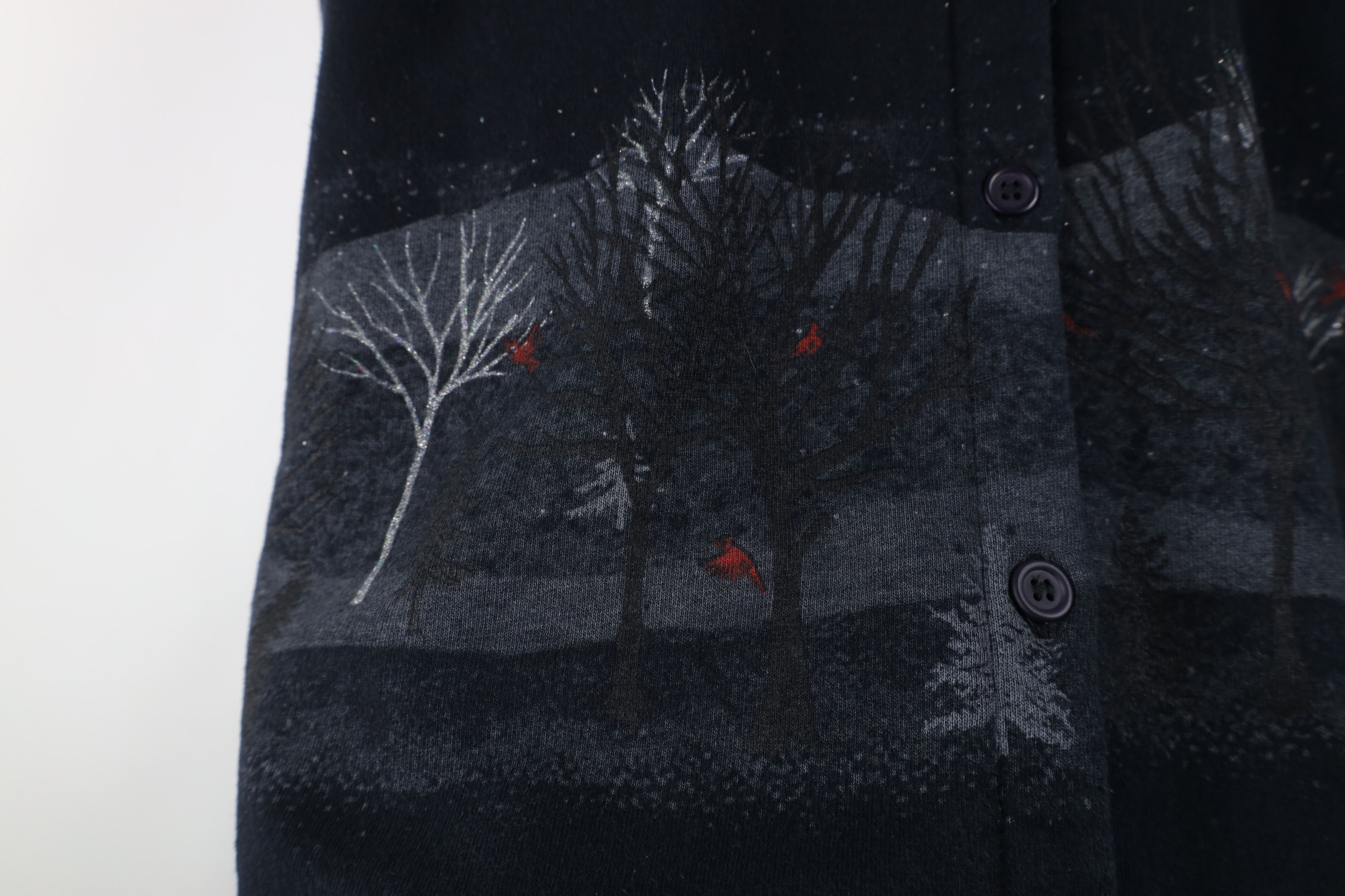 Vintage Vintage 90s Snow Cardinal Birds All Over Print Sweatshirt Size XXL / US 16-18 / IT 52-54 - 6 Thumbnail