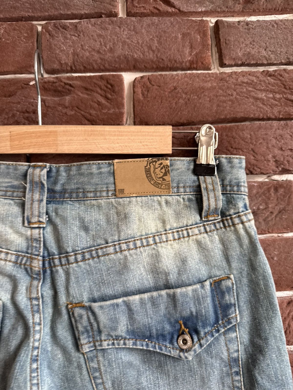 Diesel Vintage Y2k Rare Diesel Mud Wash Flared Jeans Pant Hype 32 Size US 32 / EU 48 - 11 Thumbnail