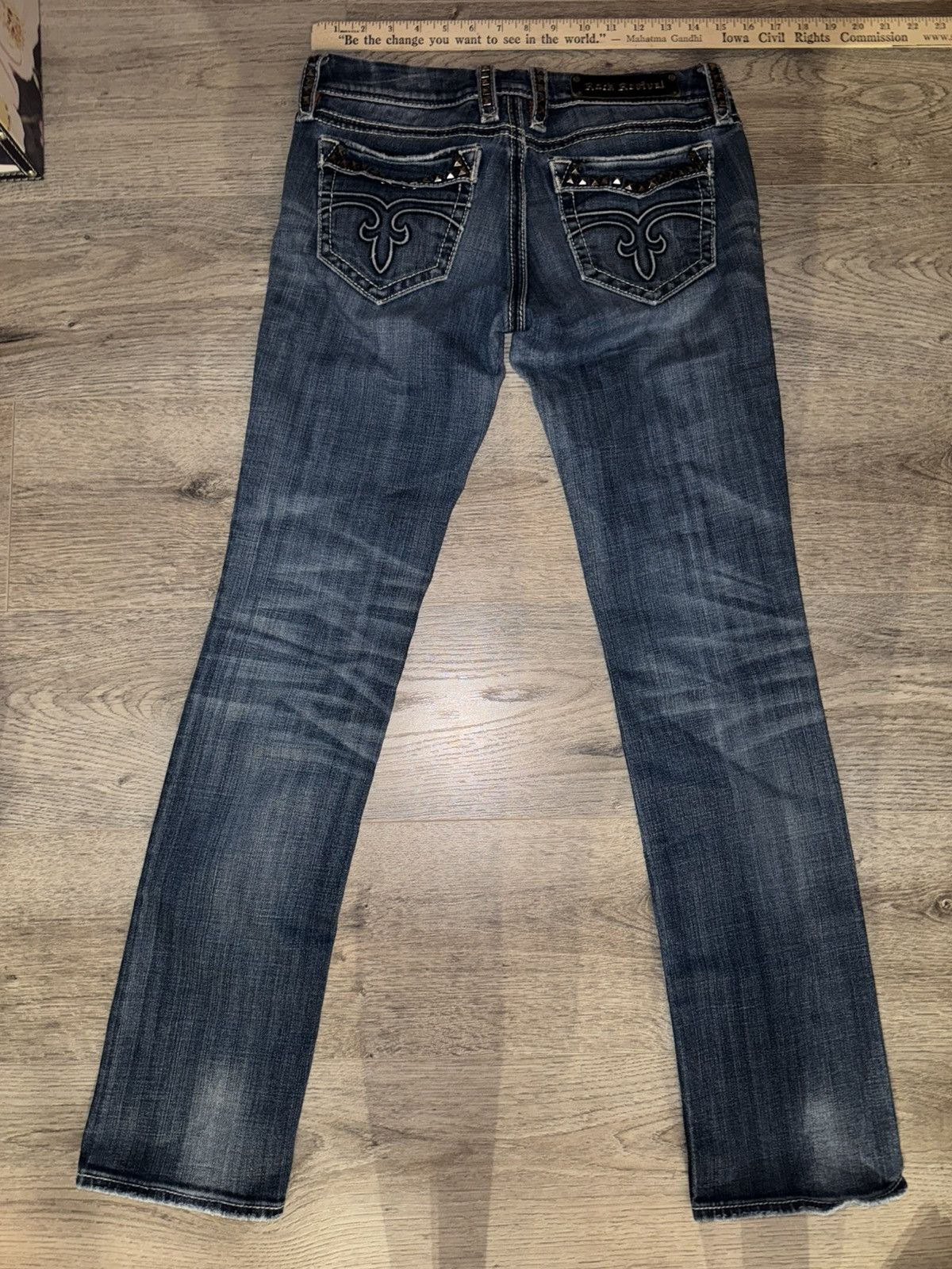 Rock Revival ROCK REVIVAL - CECILIA STRAIGHT Early 2000’s Y2K Low-waisted Size 28" / US 6 / IT 42 - 10 Thumbnail
