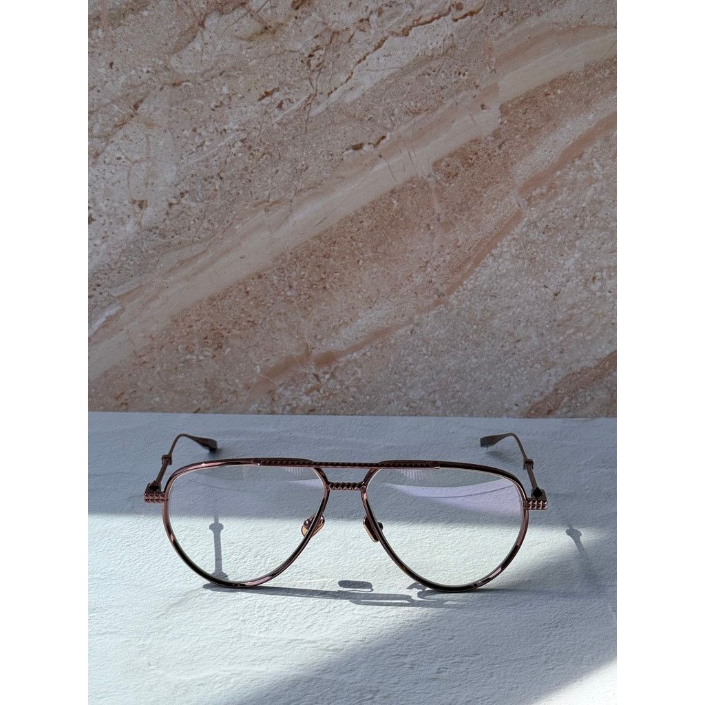 Valentino NEW Valentino VLX133-C Rose Gold Metal Pilot Aviator Frames Size ONE SIZE - 5 Thumbnail