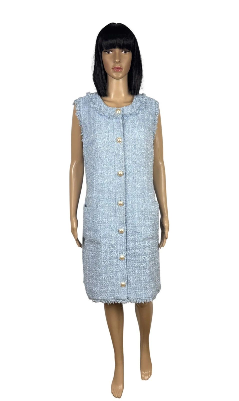 Kate Spade Kate Spade Dress Tweed Fringe Trim Shift size 14 Size L / US 10 / IT 46 - 2 Thumbnail