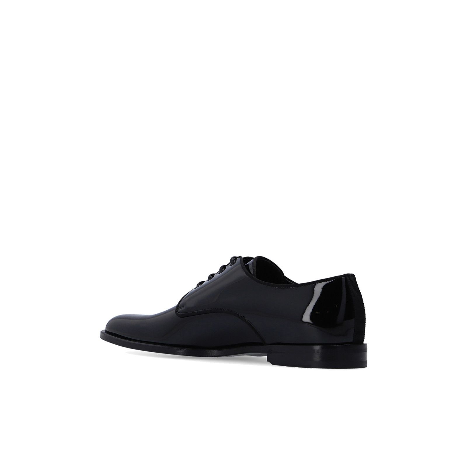 DOLCE&GABBANA Black Patent Leather Derby Shoes New & Authent