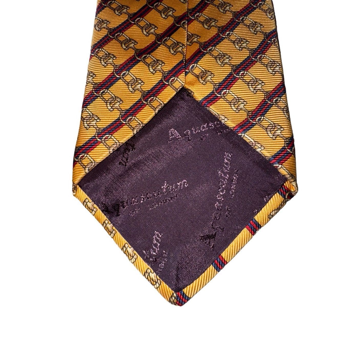 Aquascutum Aquascutum of London Golden Iconic Horsebit Rep Stripe Handm Size ONE SIZE - 4 Thumbnail