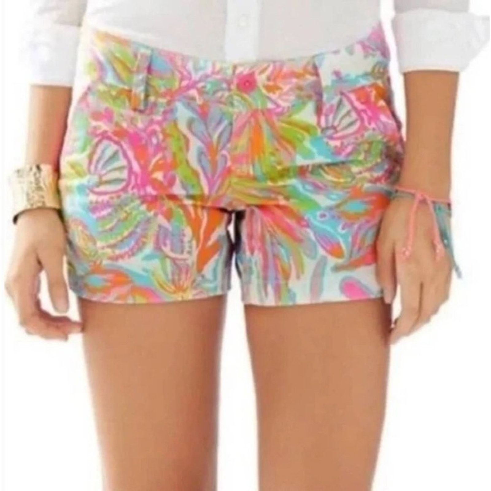 Lilly Pulitzer Lilly Pulitzer Callahan shorts Scuba to Cuba print 6 Size 28" / US 6 / IT 42 - 2 Thumbnail