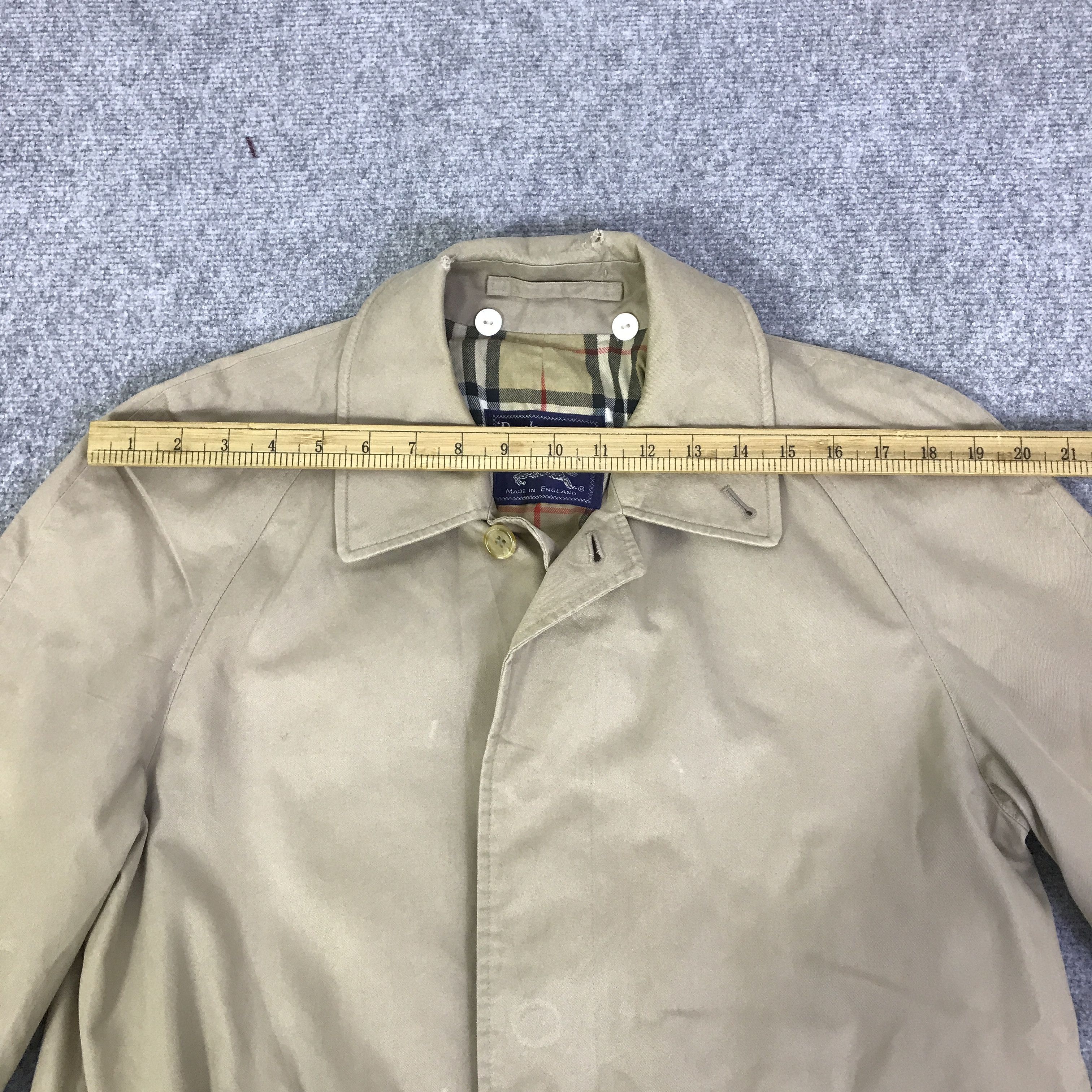 Burberry BURBERRY LONG COAT DISTRESSED COLLER JACKET Size US L / EU 52-54 / 3 - 5 Thumbnail