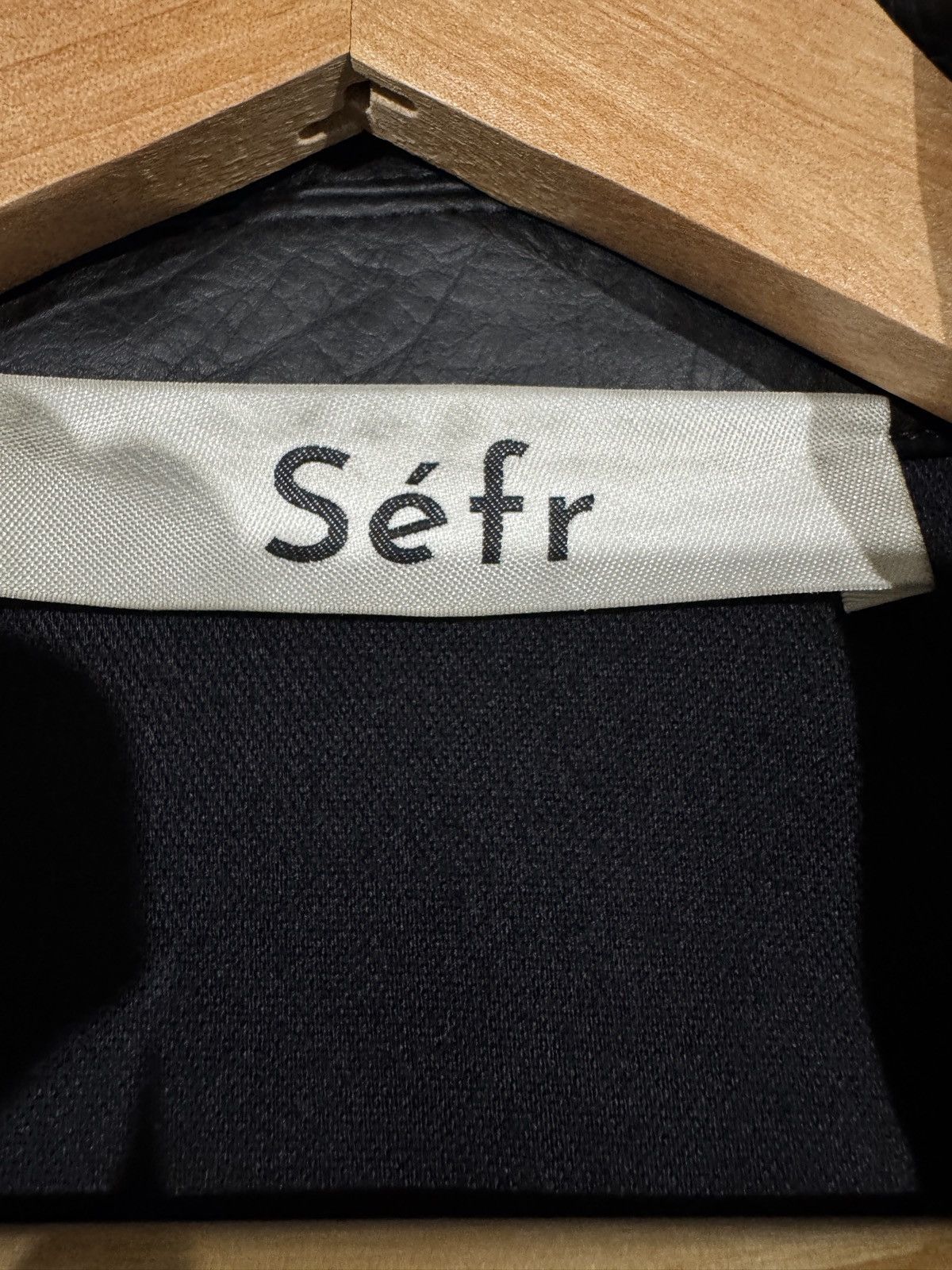 Sefr Sefr - Black Leather Jacket Size US XL / EU 56 / 4 - 7 Thumbnail